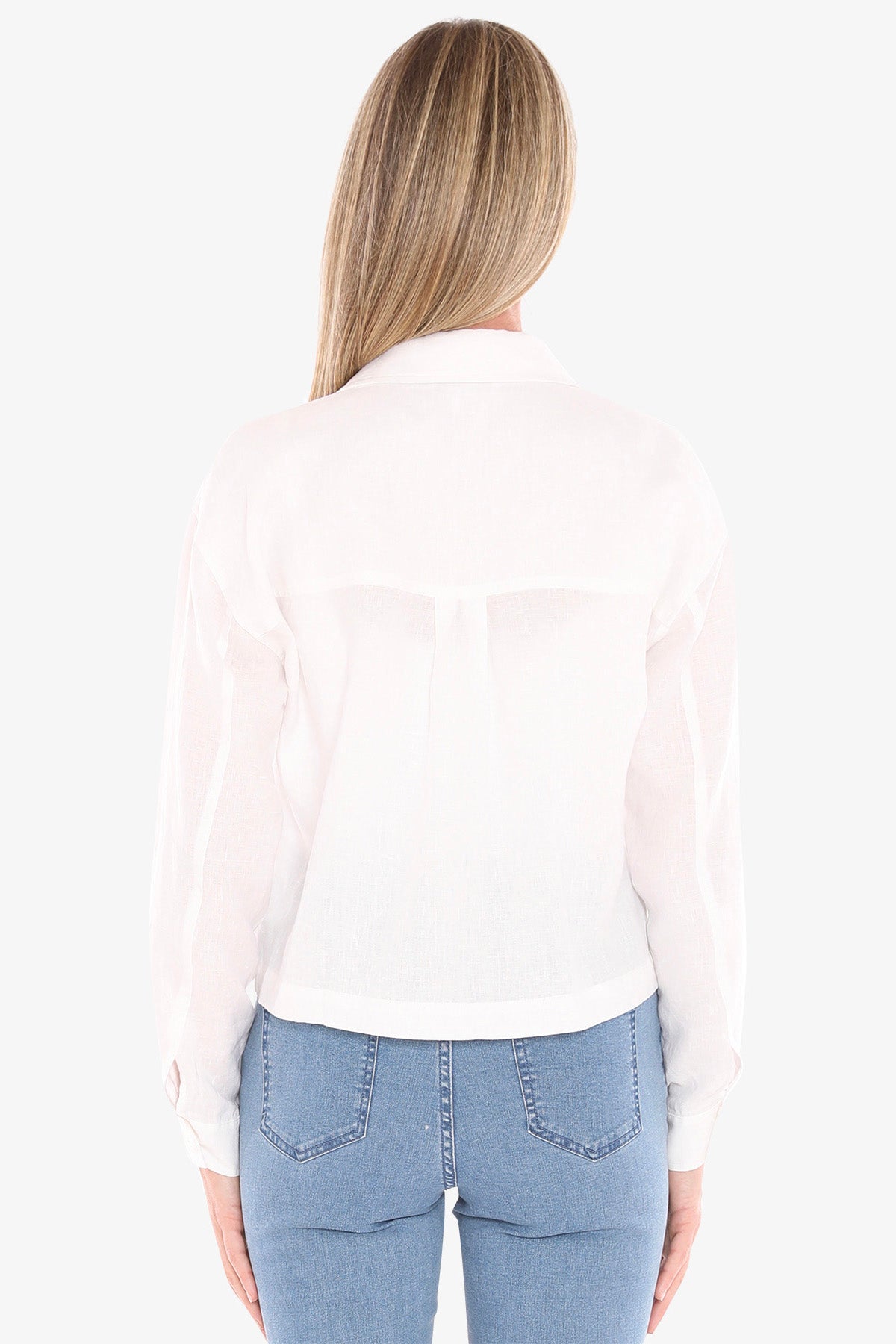 Womens Boxy Jacket White 596j4016a