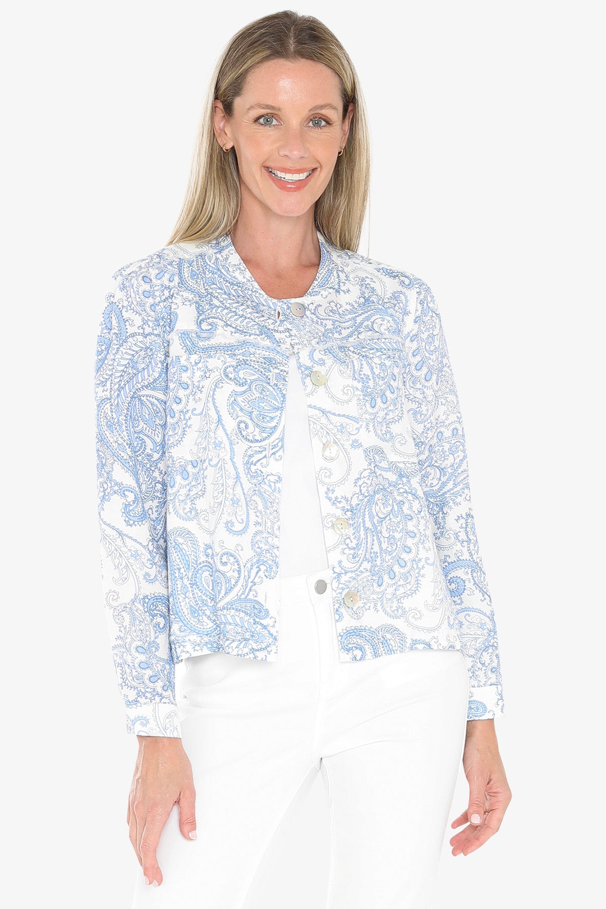 Womens Mykonos Jacket Blue 596j4081a