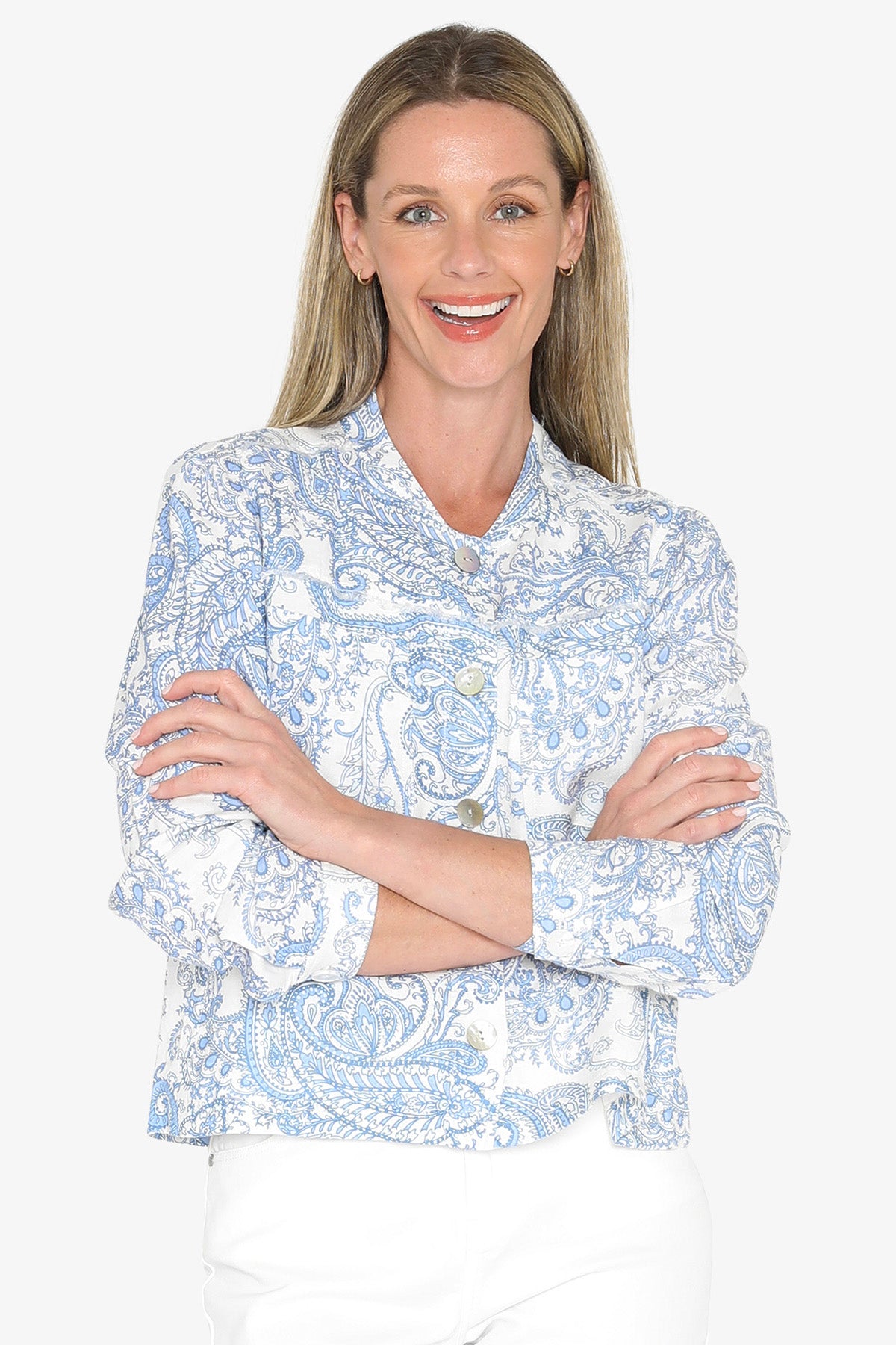 Womens Mykonos Jacket Blue 596j4081a