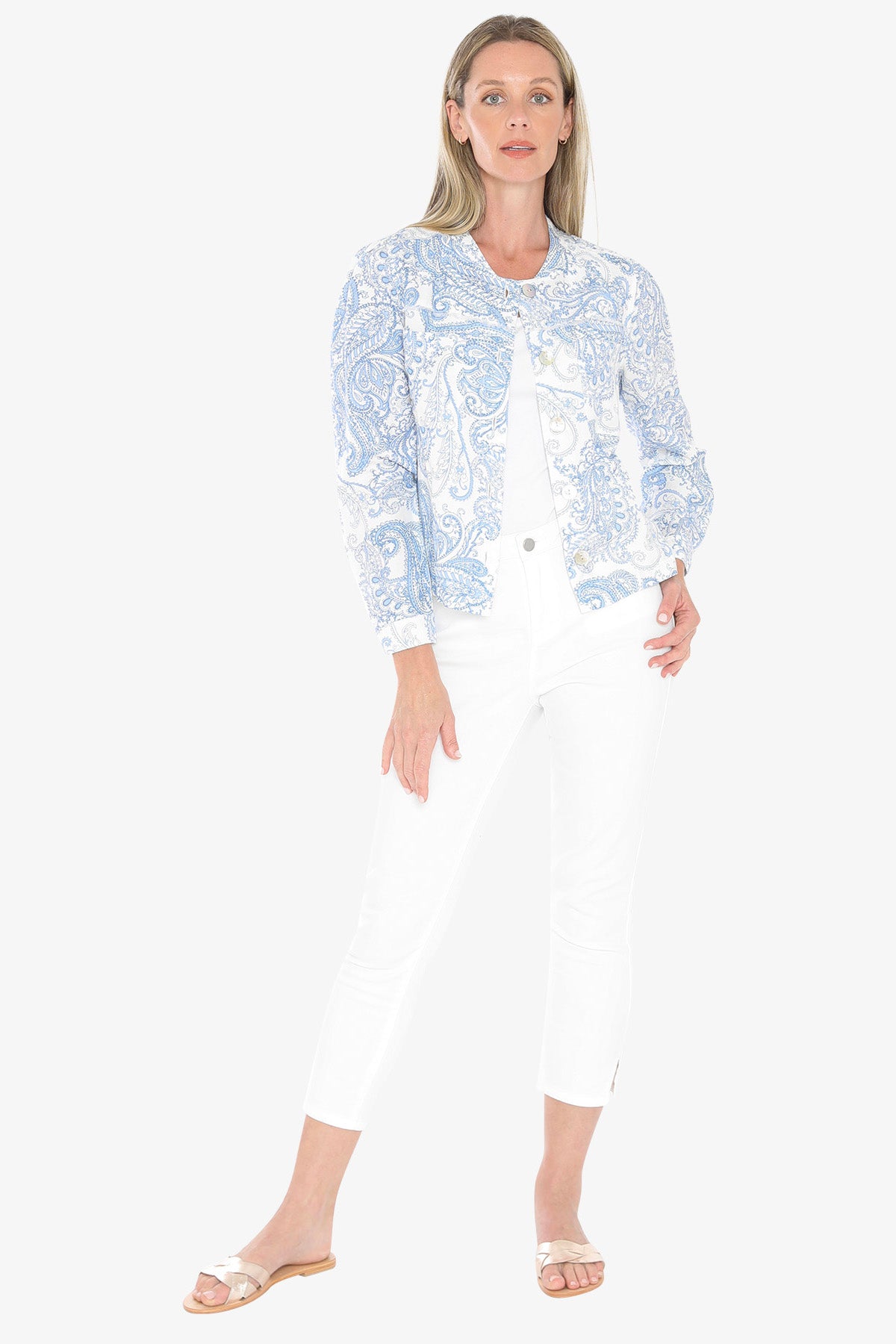 Womens Mykonos Jacket Blue 596j4081a