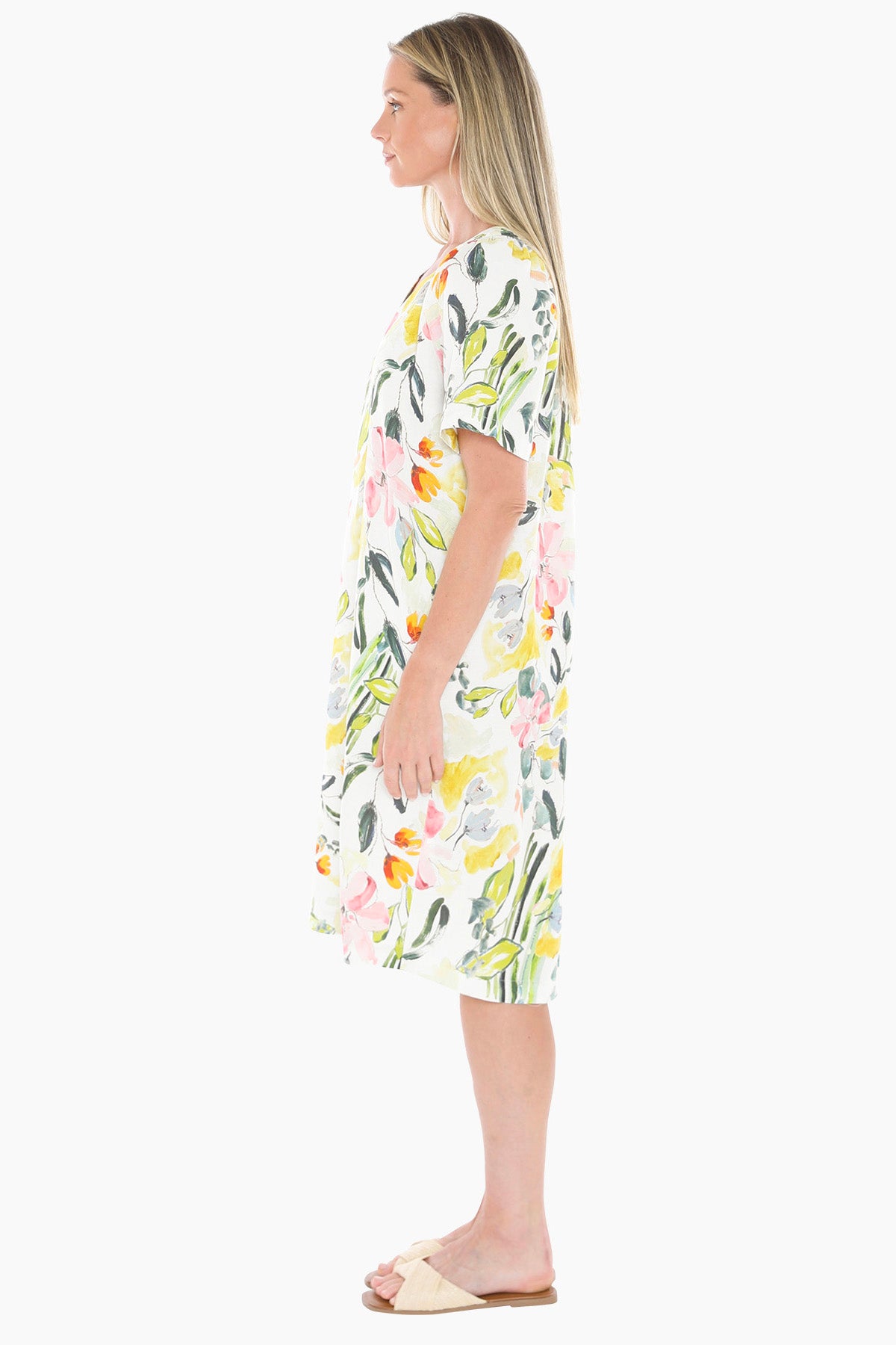 Womens Wildflower Shift Dress Multicolor 596j5076a