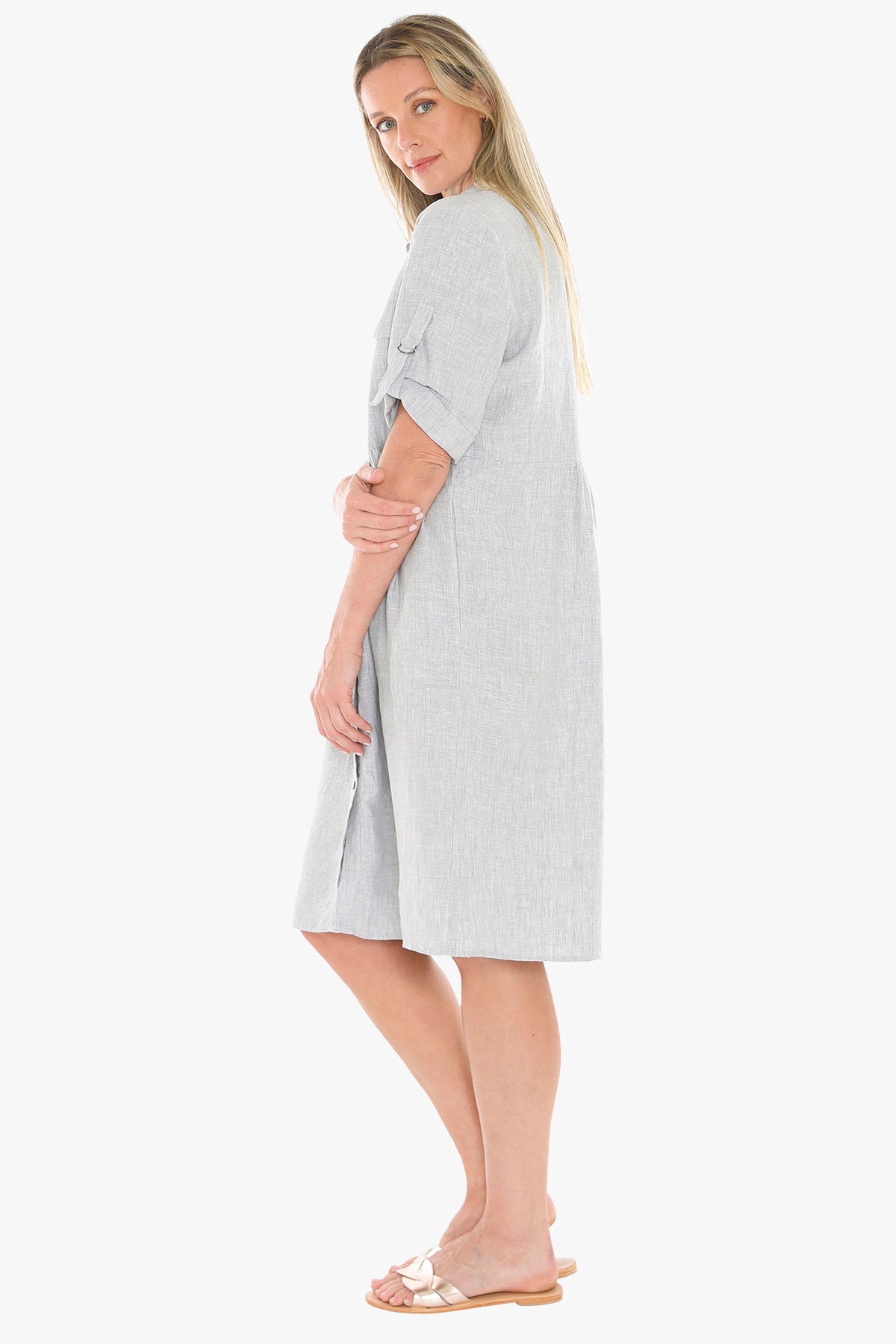 Womens D Ring Slv Dress Silver 596j5098a