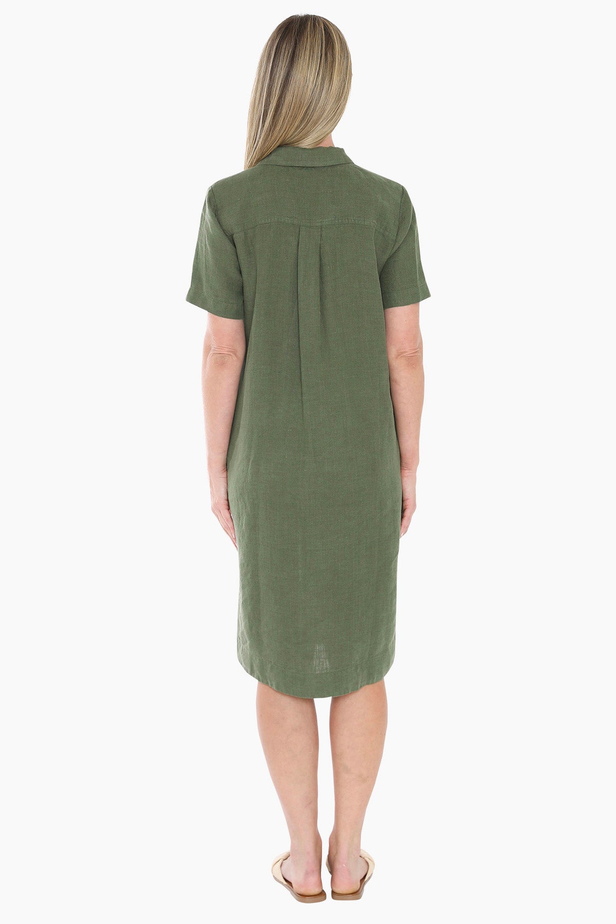 Womens 2 Pocket Dress Green 596j5132a