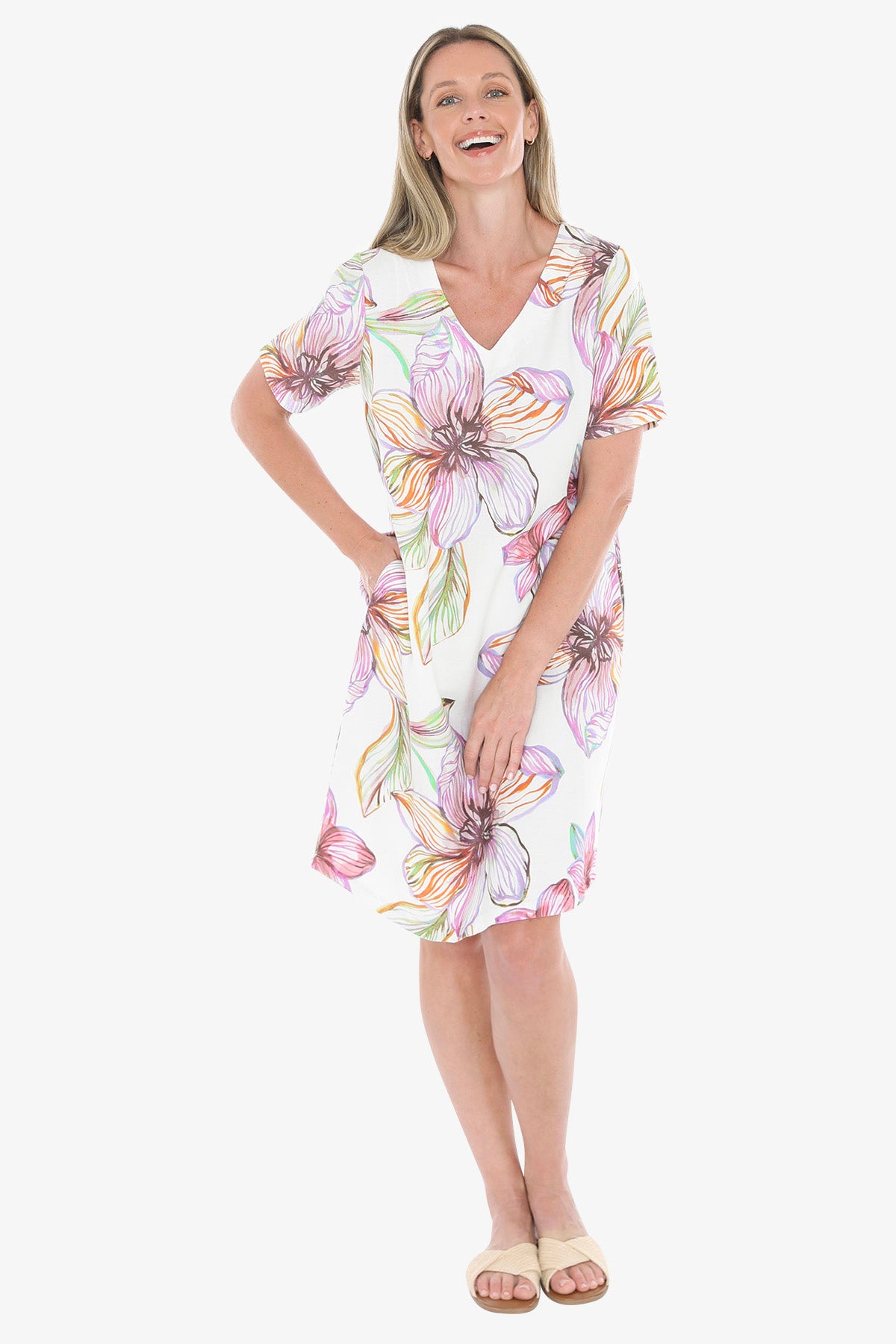 Womens Floraline Dress Multicolor 596j5148a