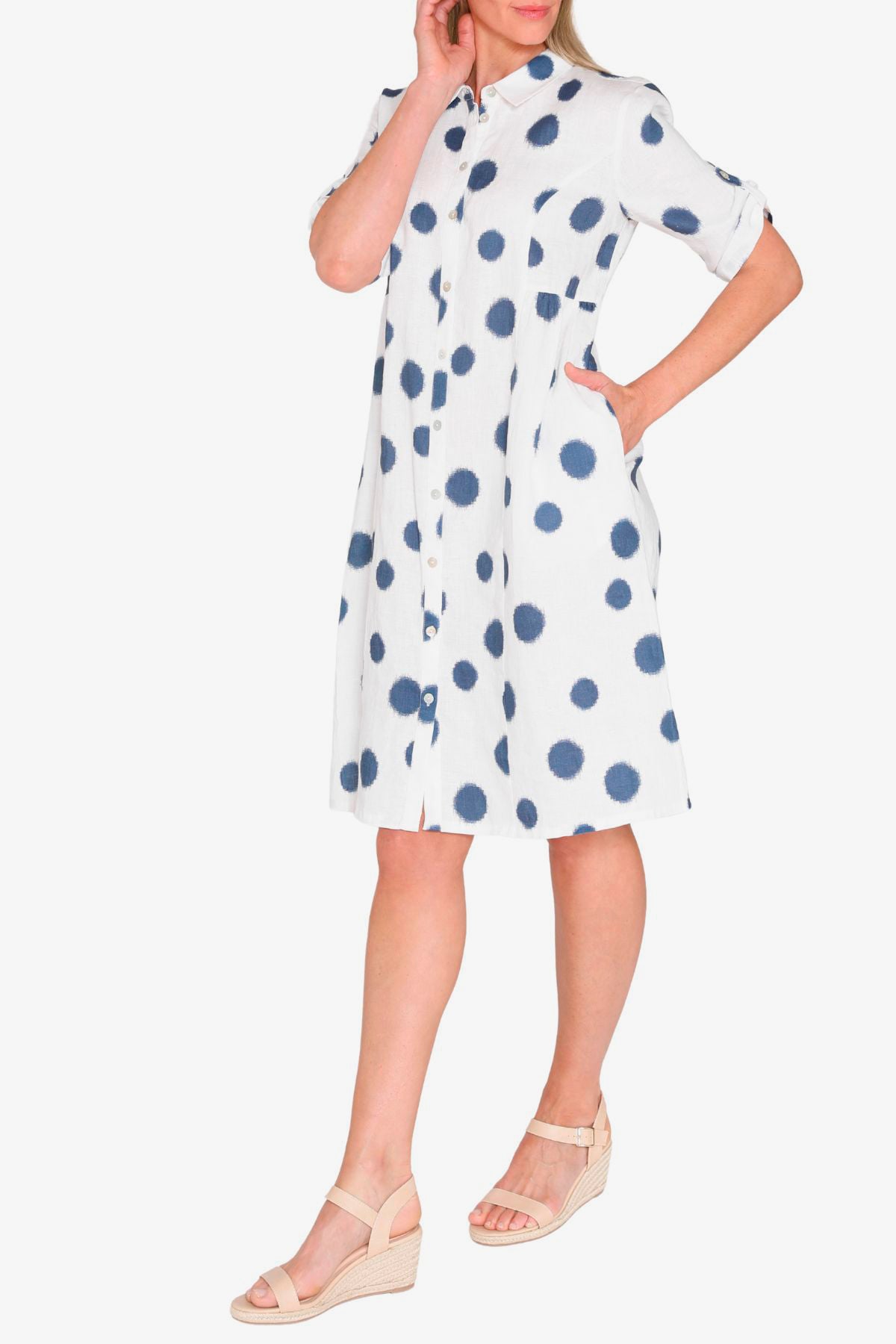 Womens Scratch Spot Dress Blue 596j5188a