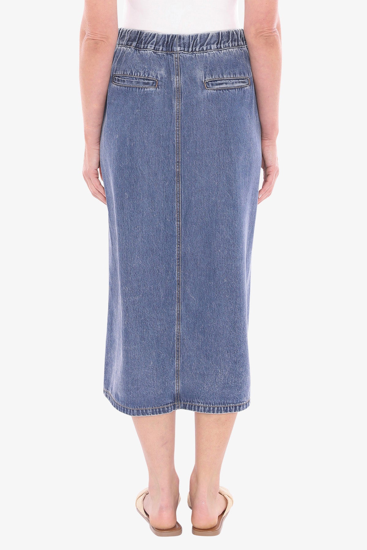 Womens Soft Denim Skirt Blue 596j6127a