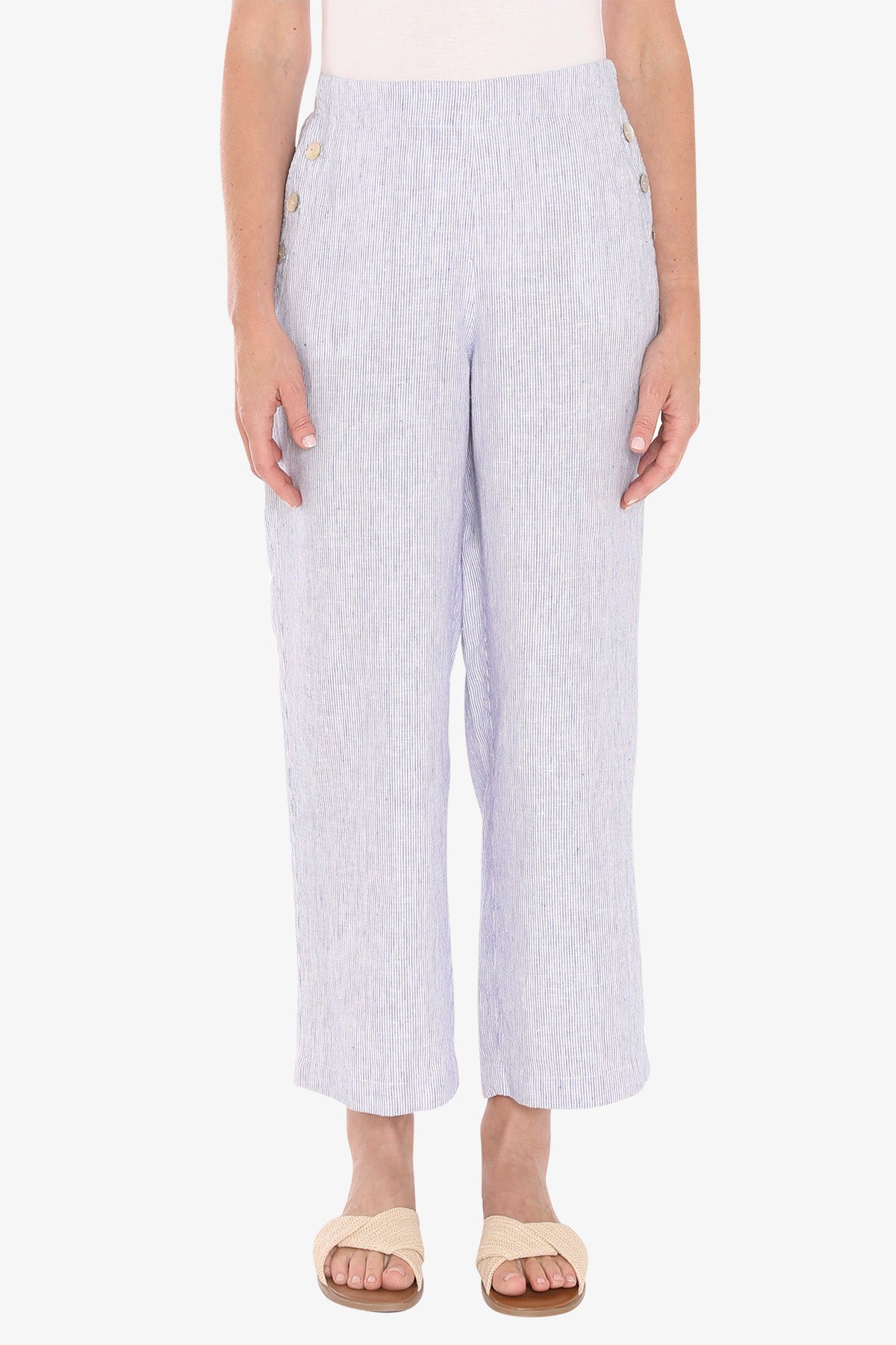Womens Core Stripe Pant Blue 596j7116a