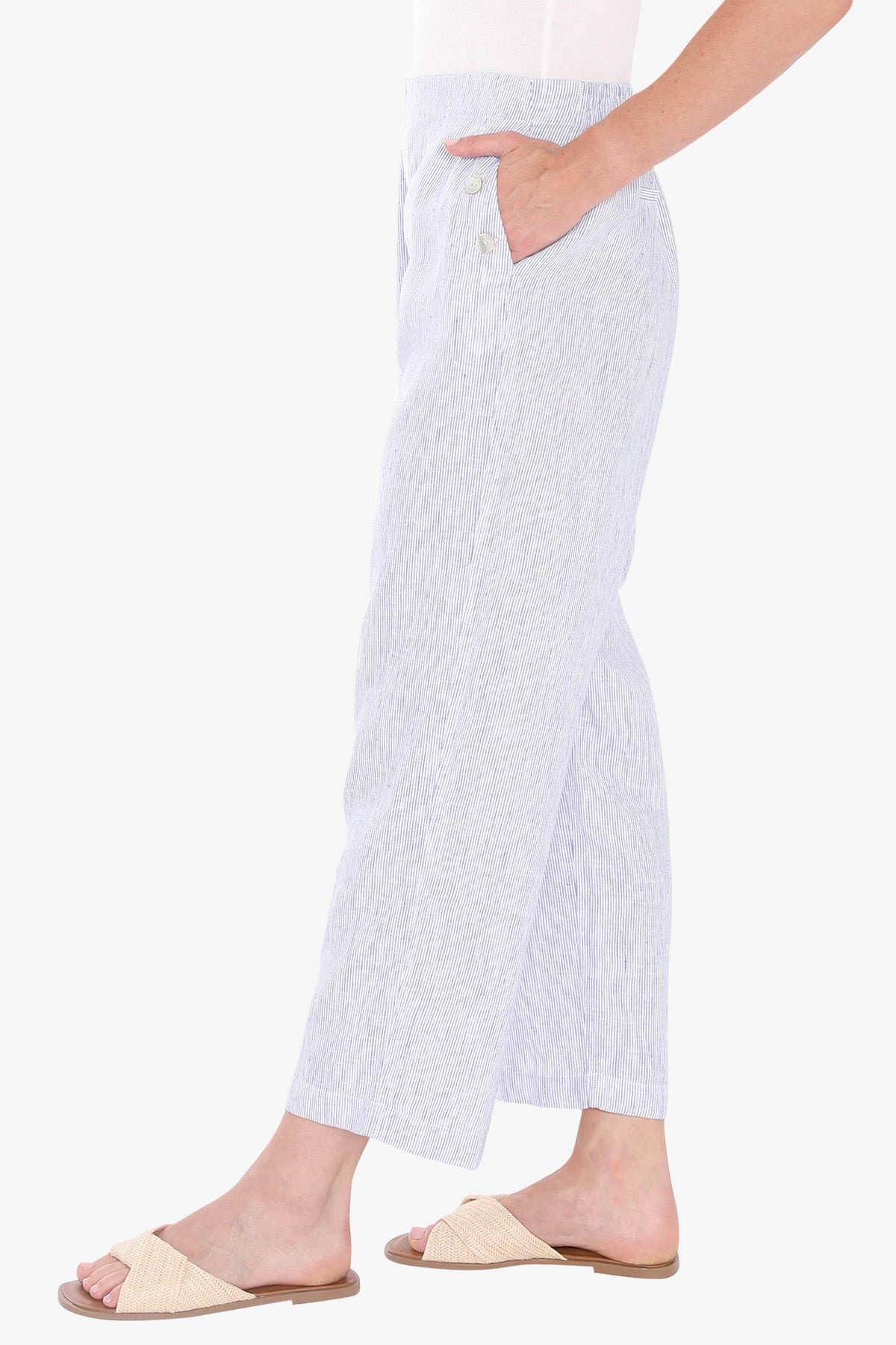 Womens Core Stripe Pant Blue 596j7116a