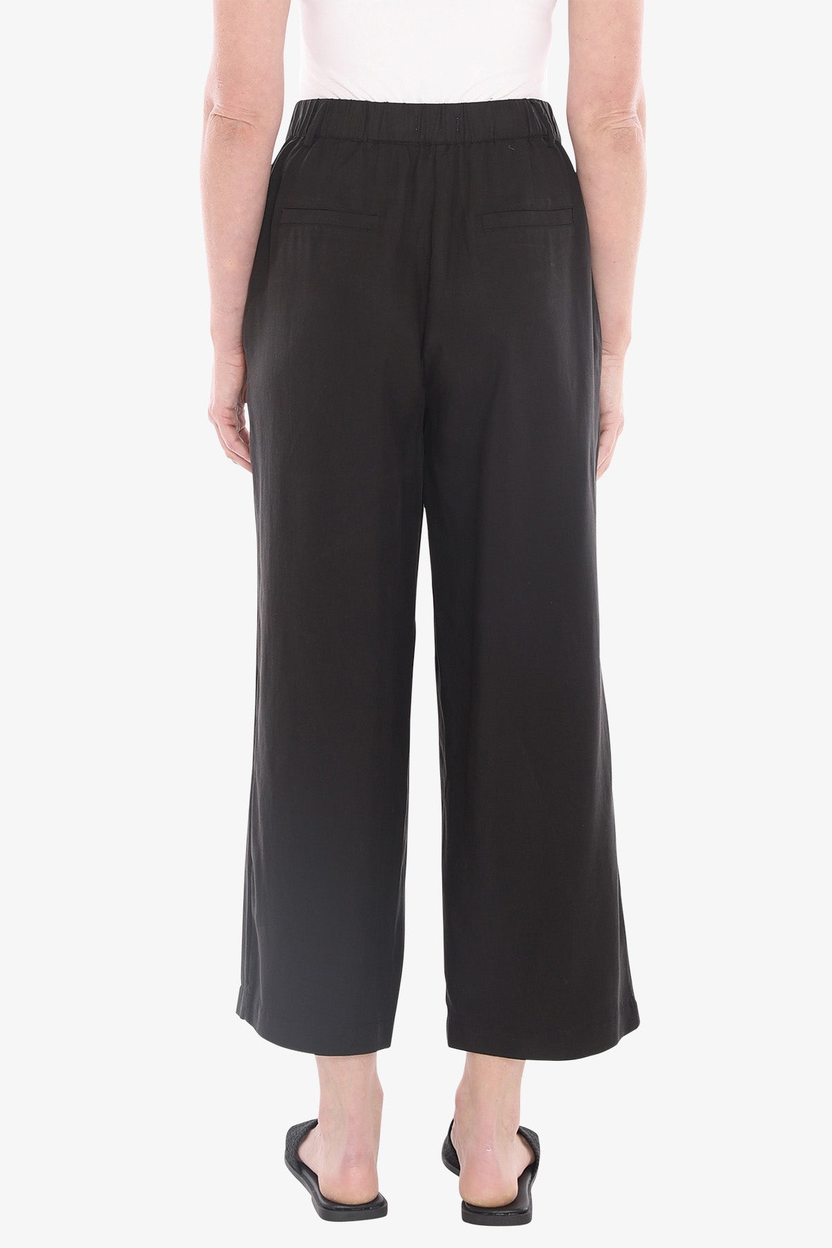 Womens Flat Front Pant Black 596j7143a