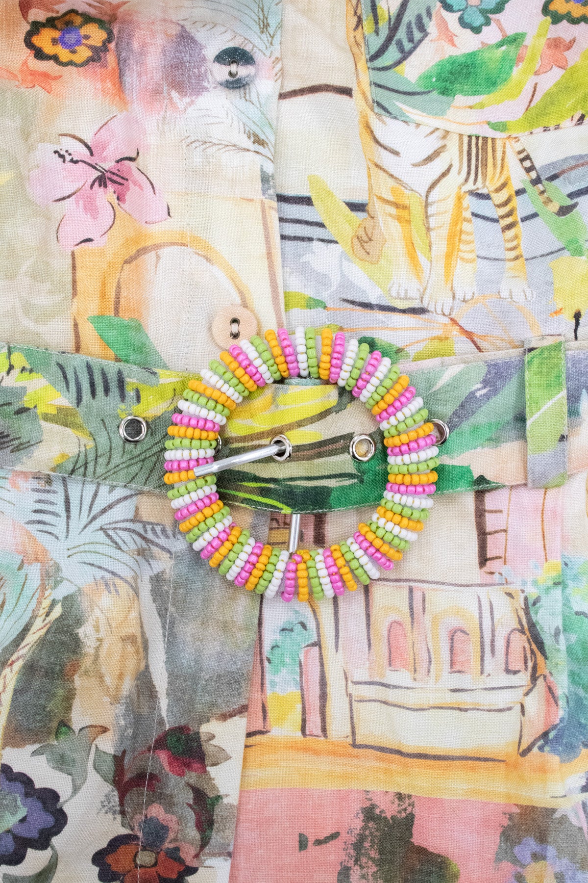 Womens Tiger Island Playsuit Multicolor 596j8184a