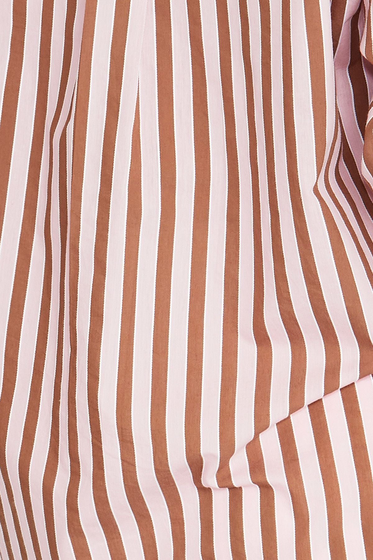 Womens Ribbon Stripe Shirt Multicolor 606j3051a