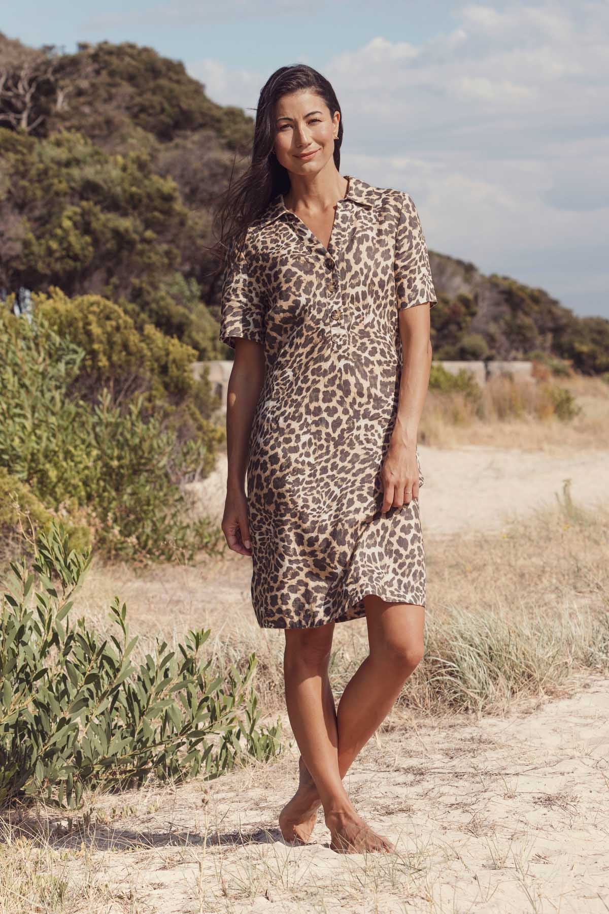 Women's Savannah Collared Dress in Muti