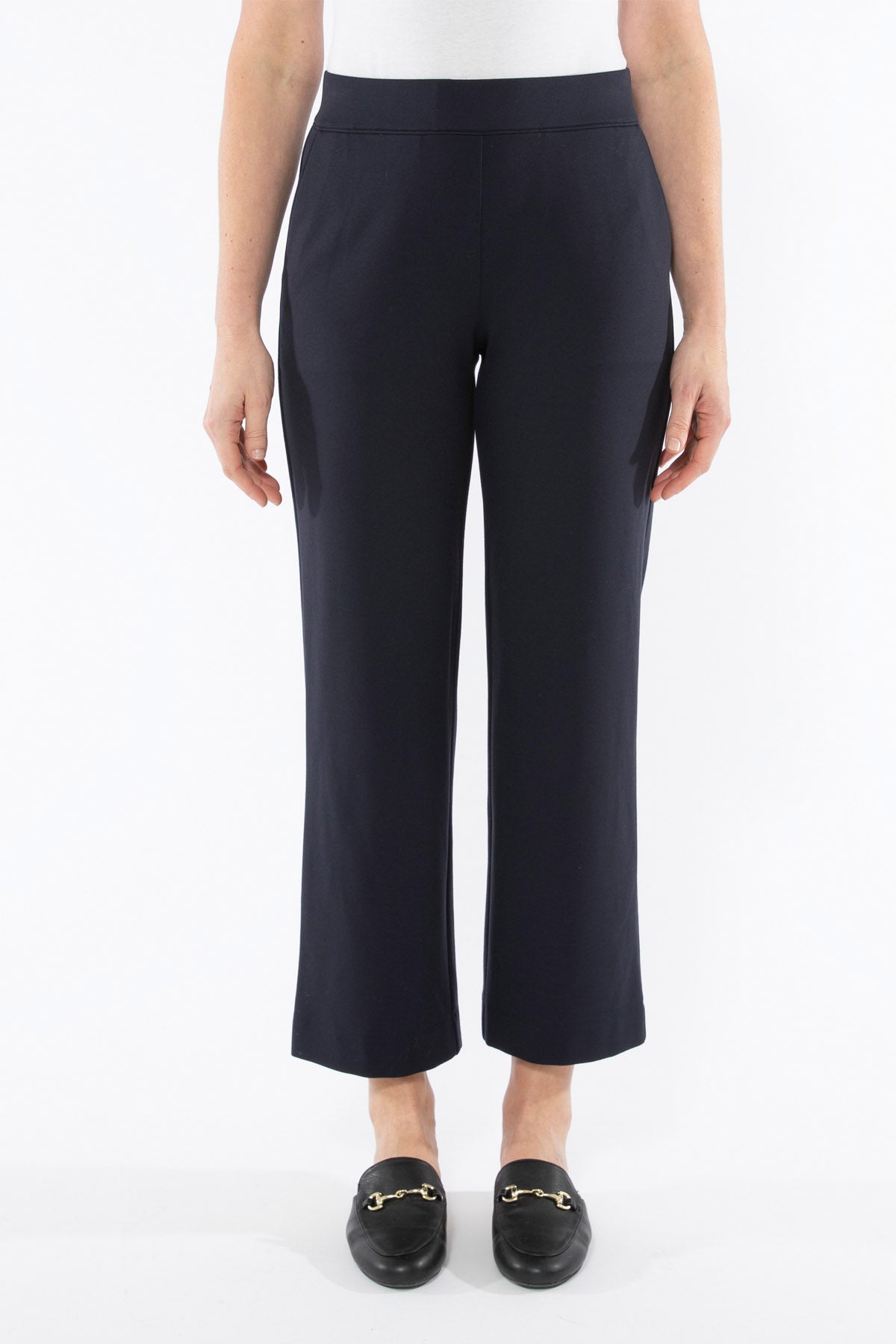 Straight Leg Ponte Pant Navy