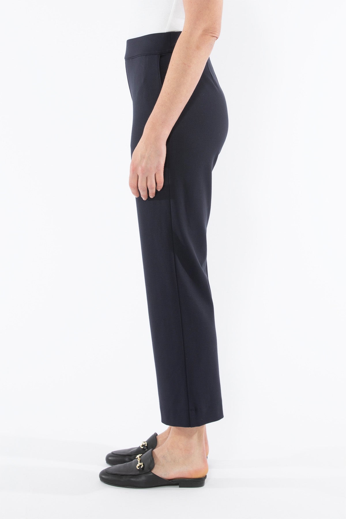 Straight Leg Ponte Pant Navy