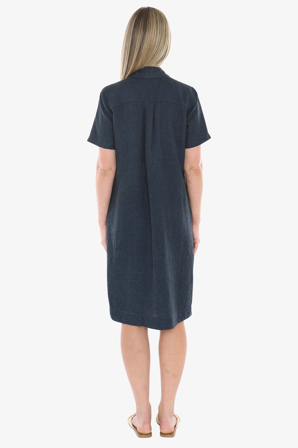 Womens 2 Pocket Dress Navy 596j5132a