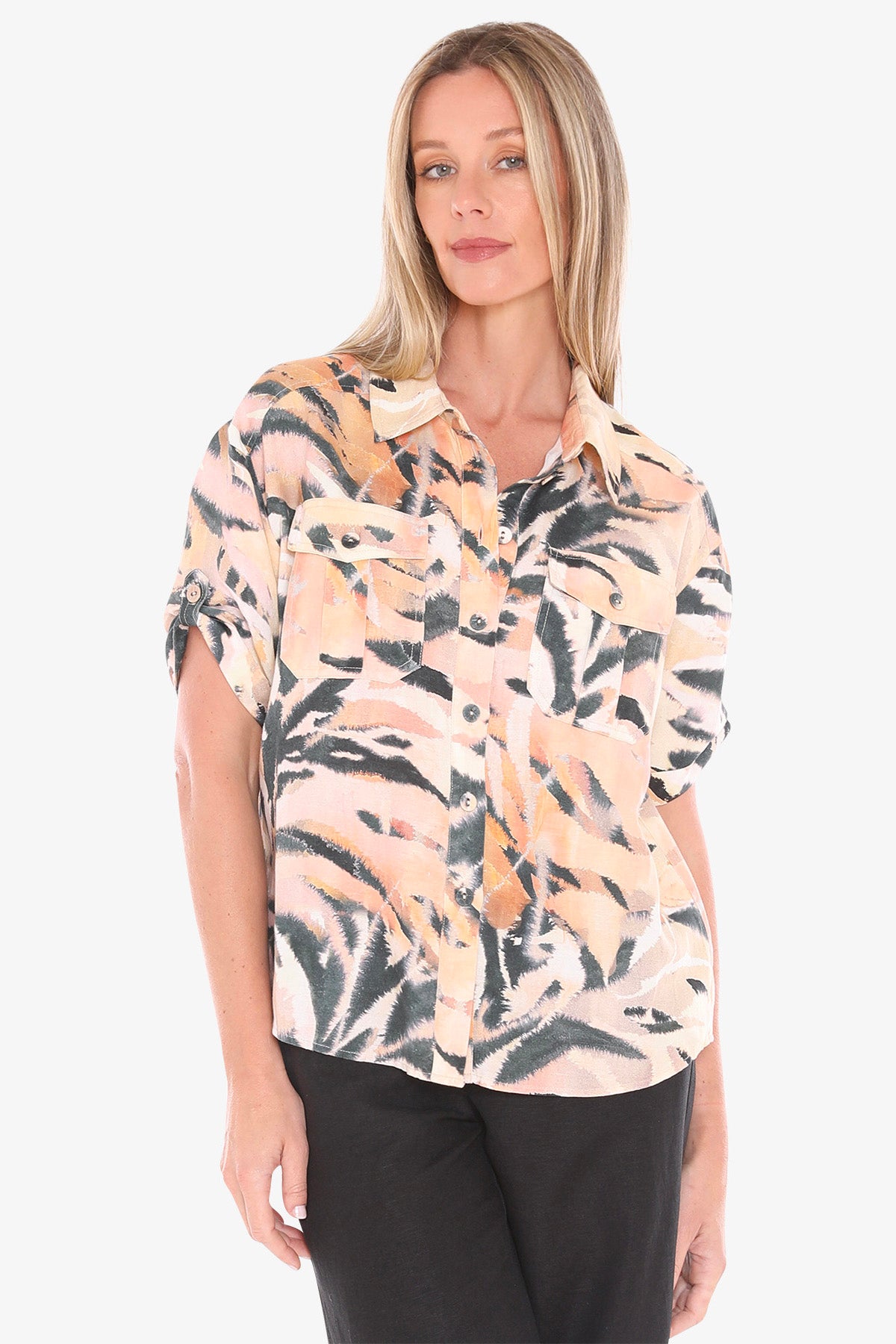 Womens Afrique Shirt Multicolor 596j3144a