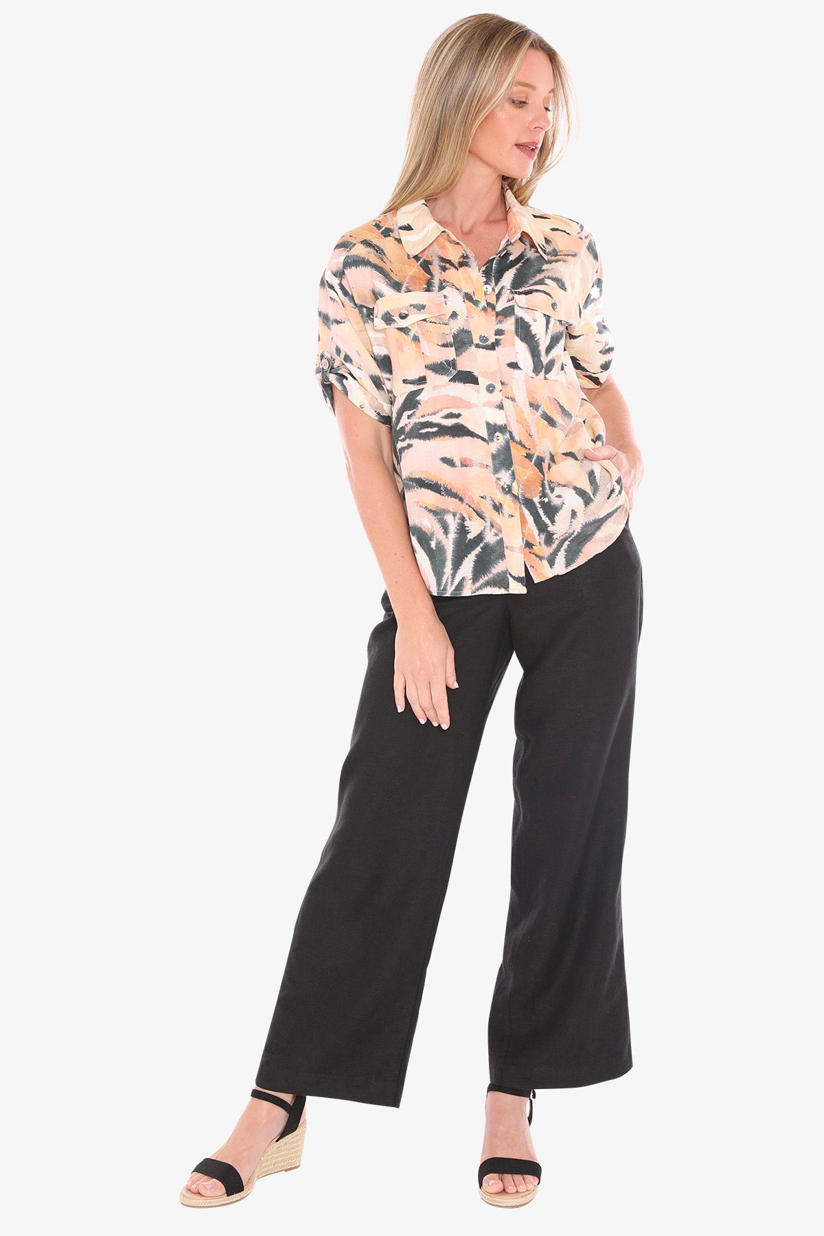 Womens Afrique Shirt Multicolor 596j3144a