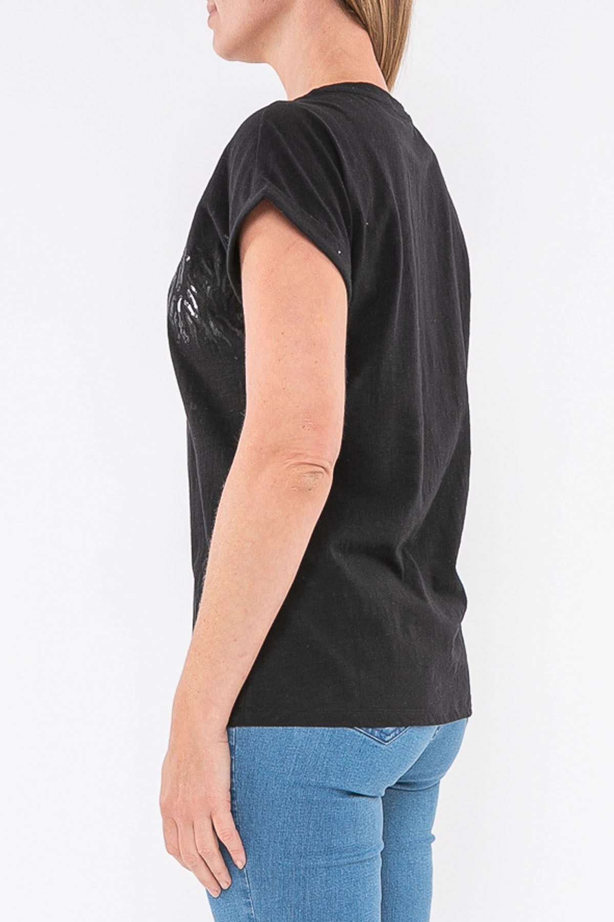 Animal Sequin Tee Black