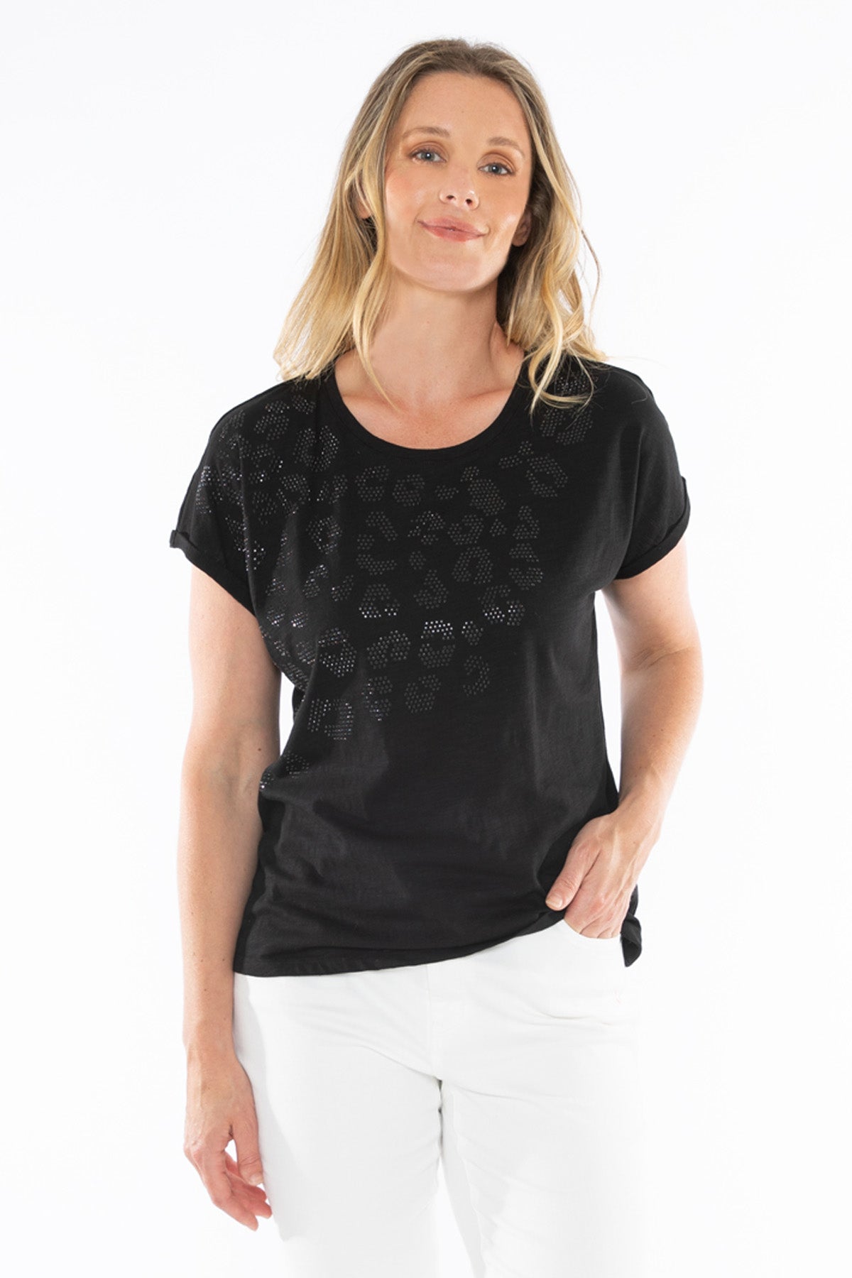 Women's Animal Tee in Black