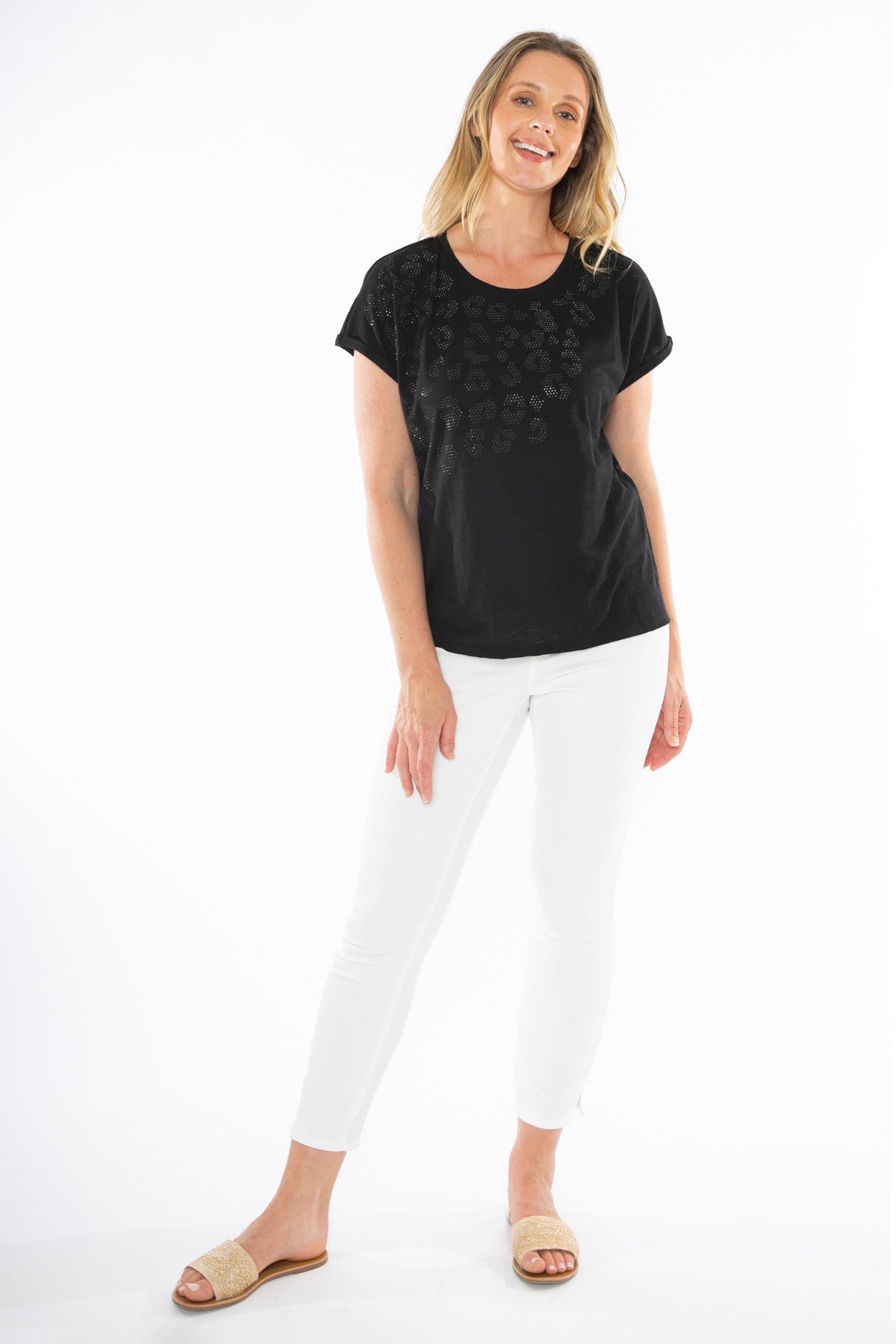 Women's Animal Tee in Black