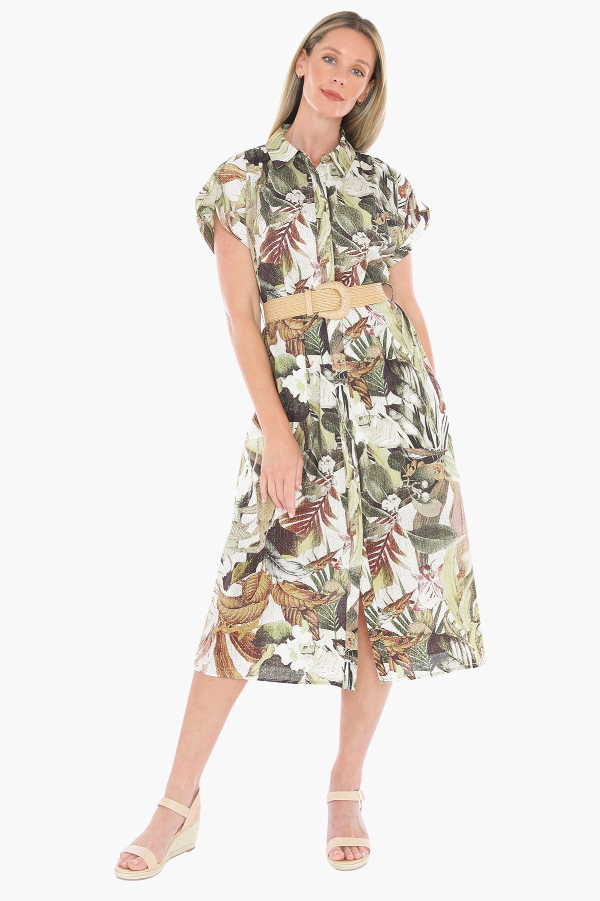 Womens Balmy Tropics Dress Multicolor 596j5172a