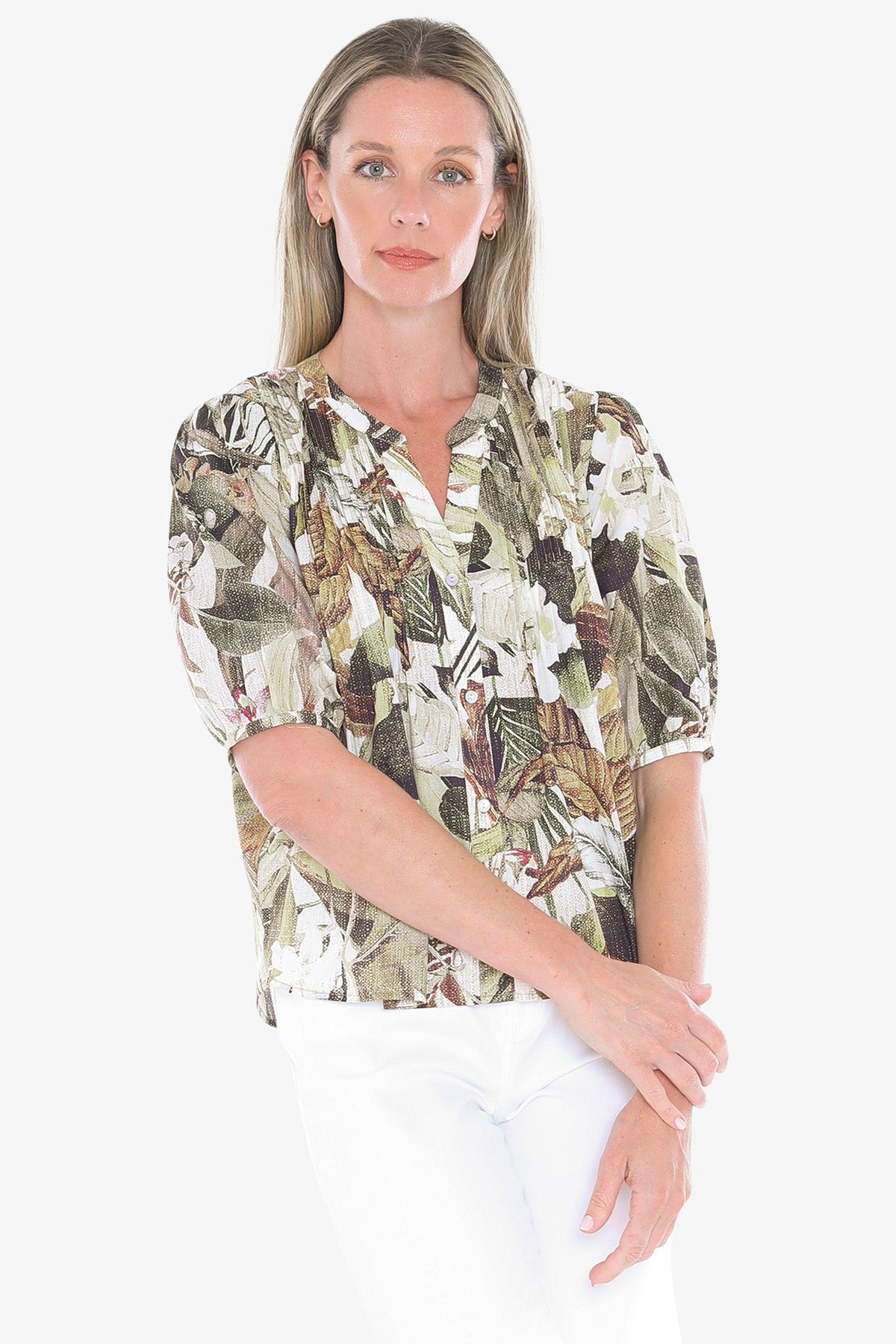 Womens Balmy Tropics Top Multicolor 596j3173a