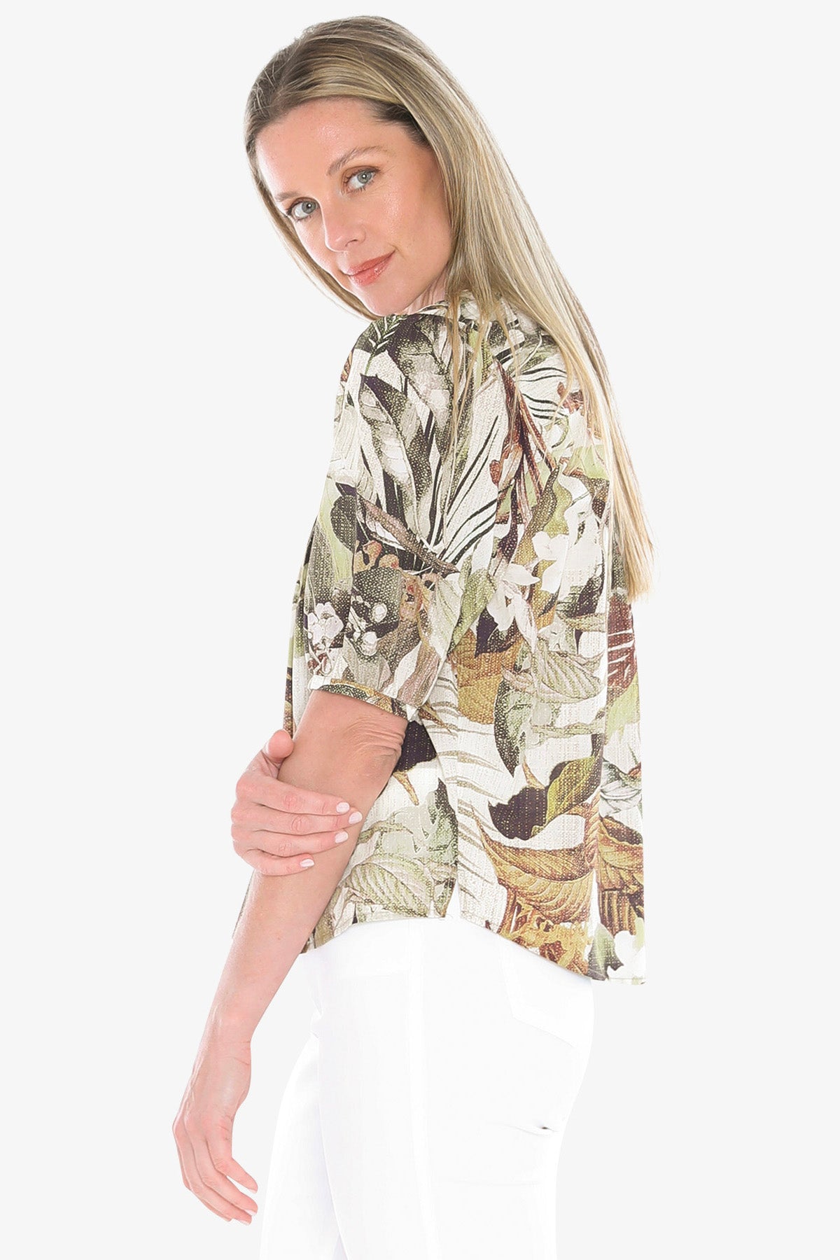 Womens Balmy Tropics Top Multicolor 596j3173a