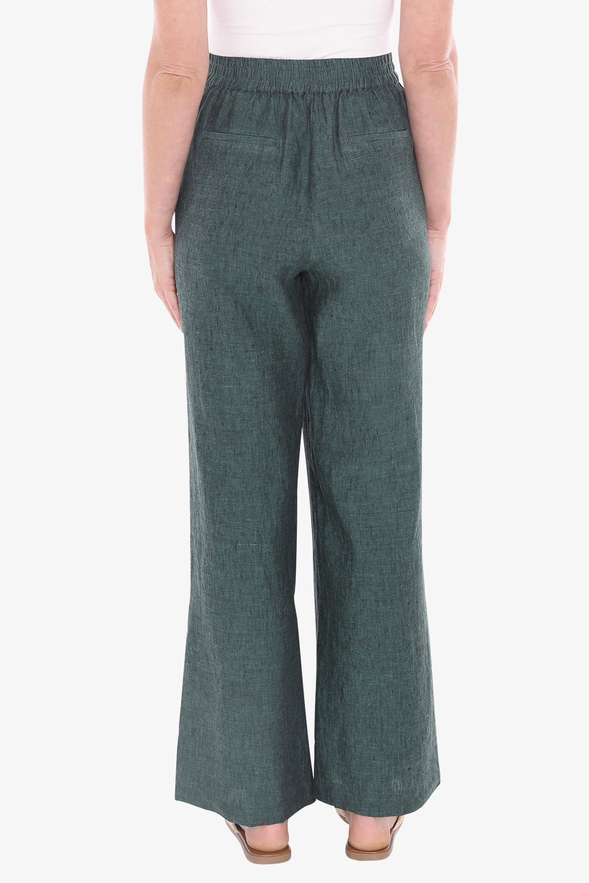 Womens Button Tab Pant Green 596j7072a