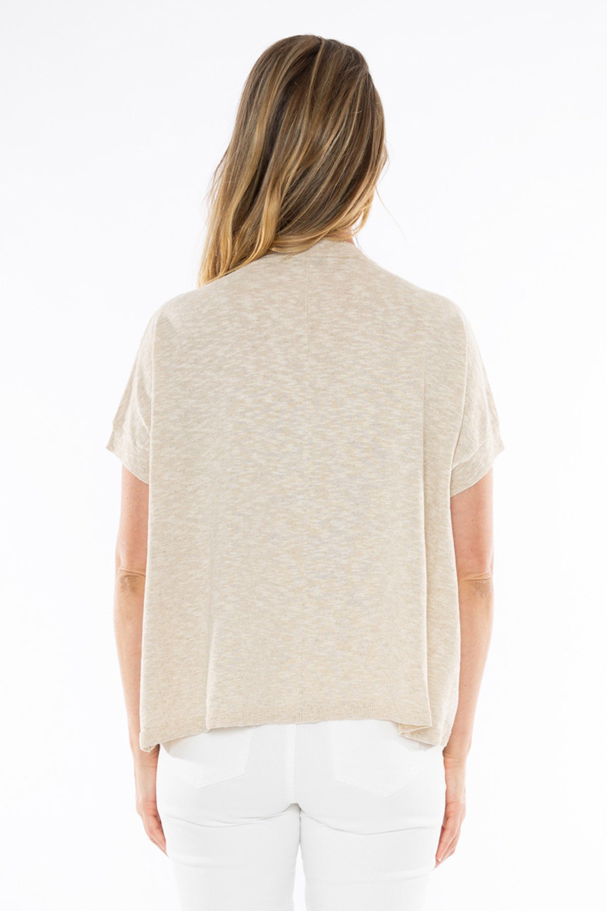 Women's Button Thru Vest in Brown