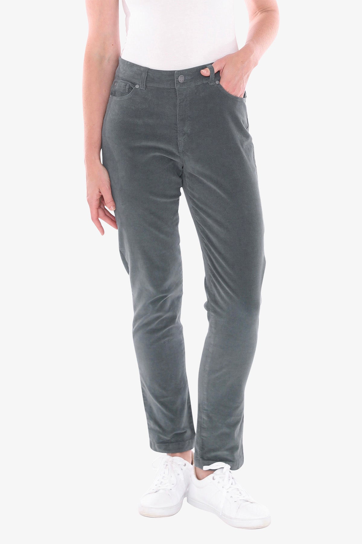 Cord Jean in Moss
