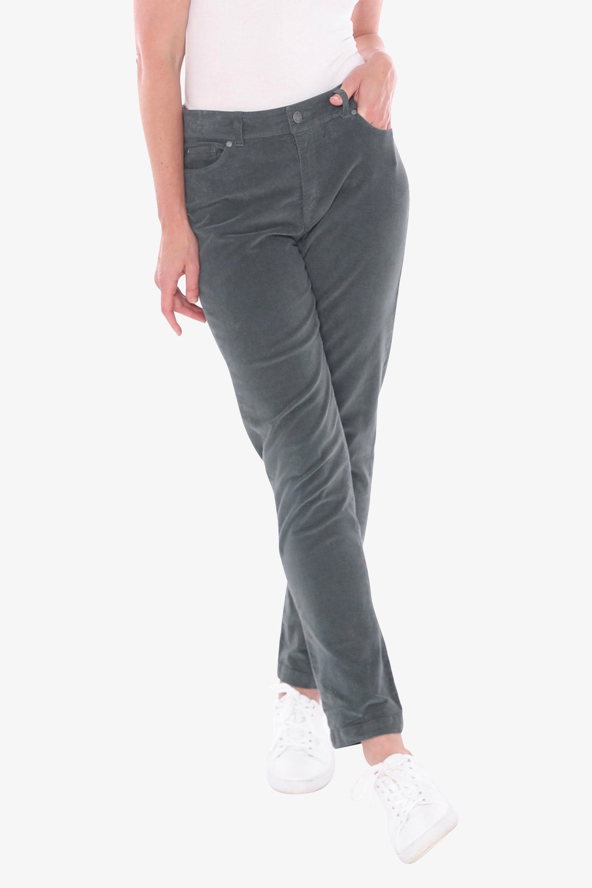 Cord Jean in Moss