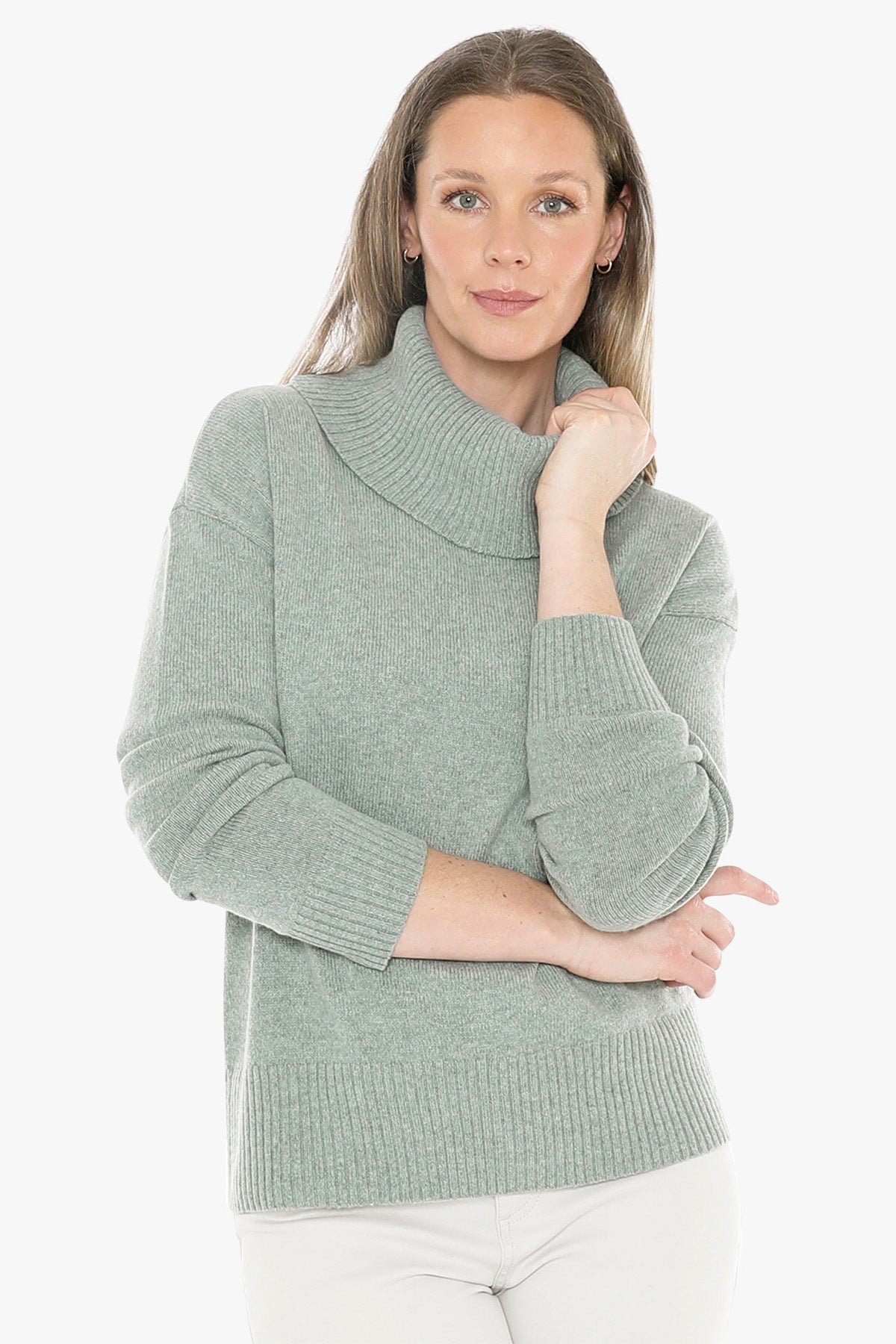 Cowl Neck Pullover in Alpine
