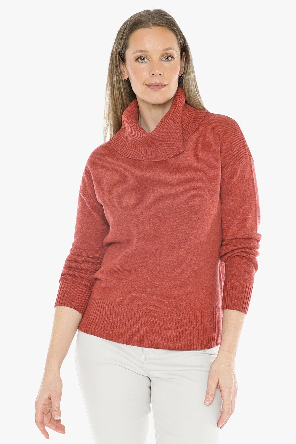 Cowl Neck Pullover in Autumn