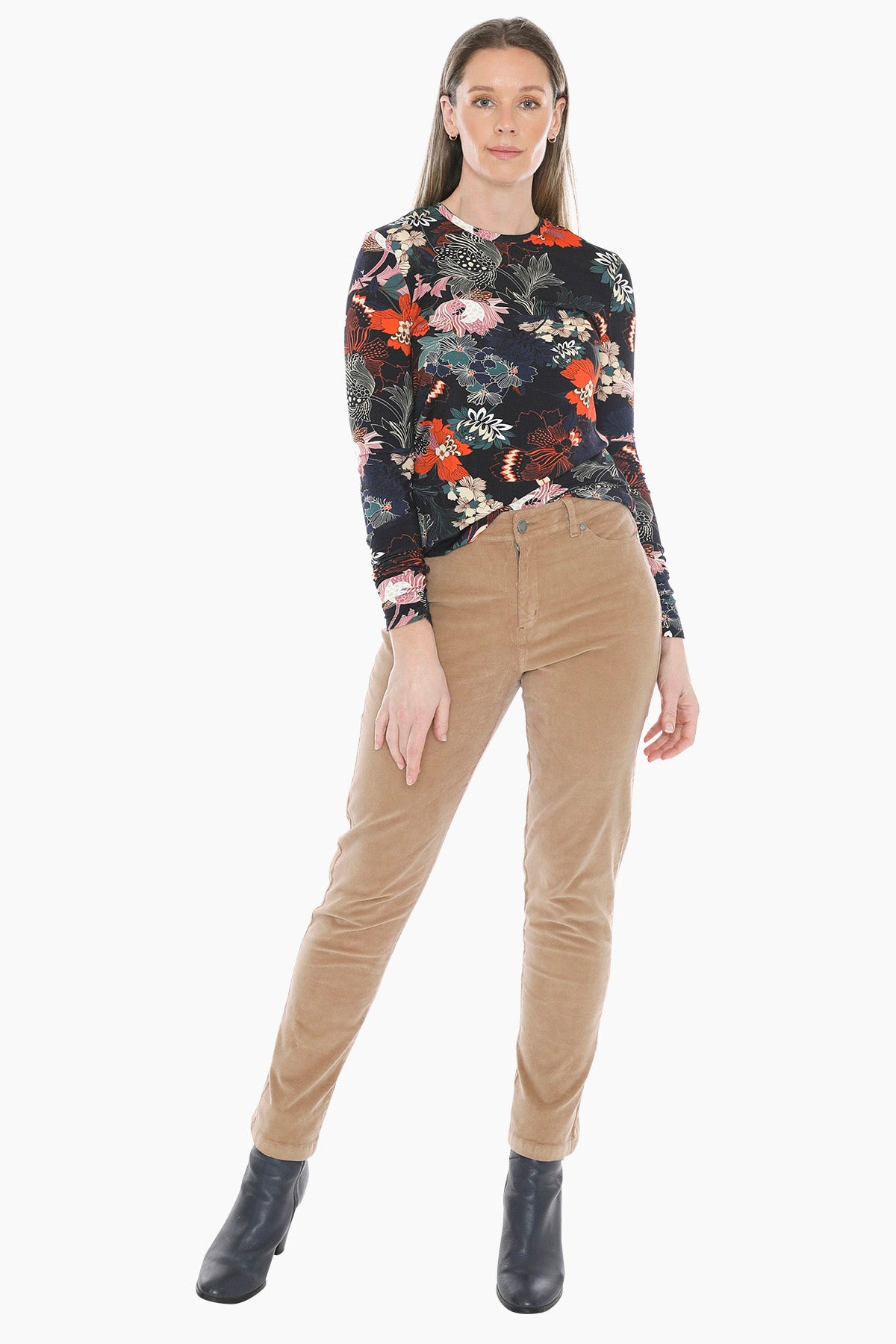 Deco Floral Tee in Multi