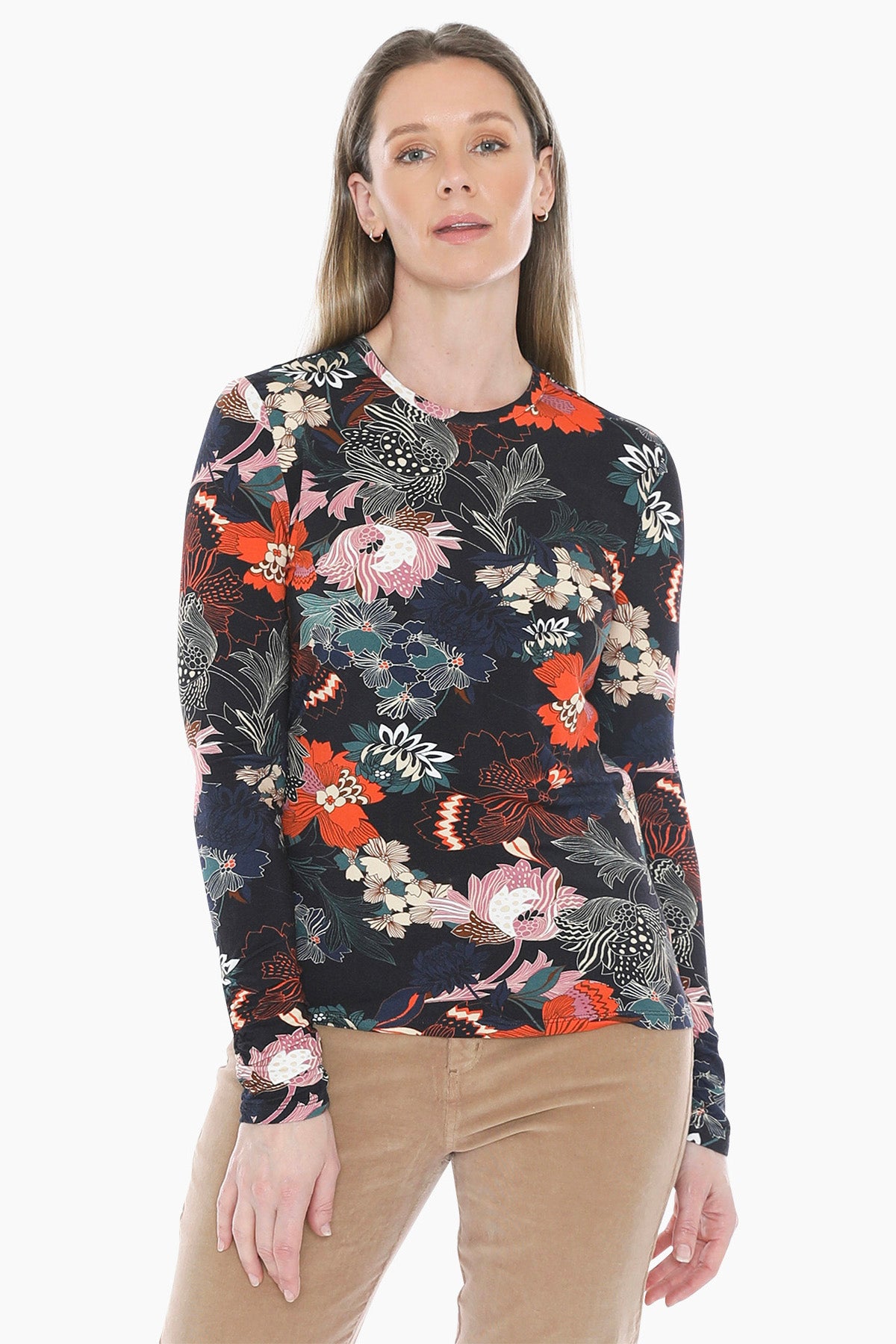 Deco Floral Tee in Multi