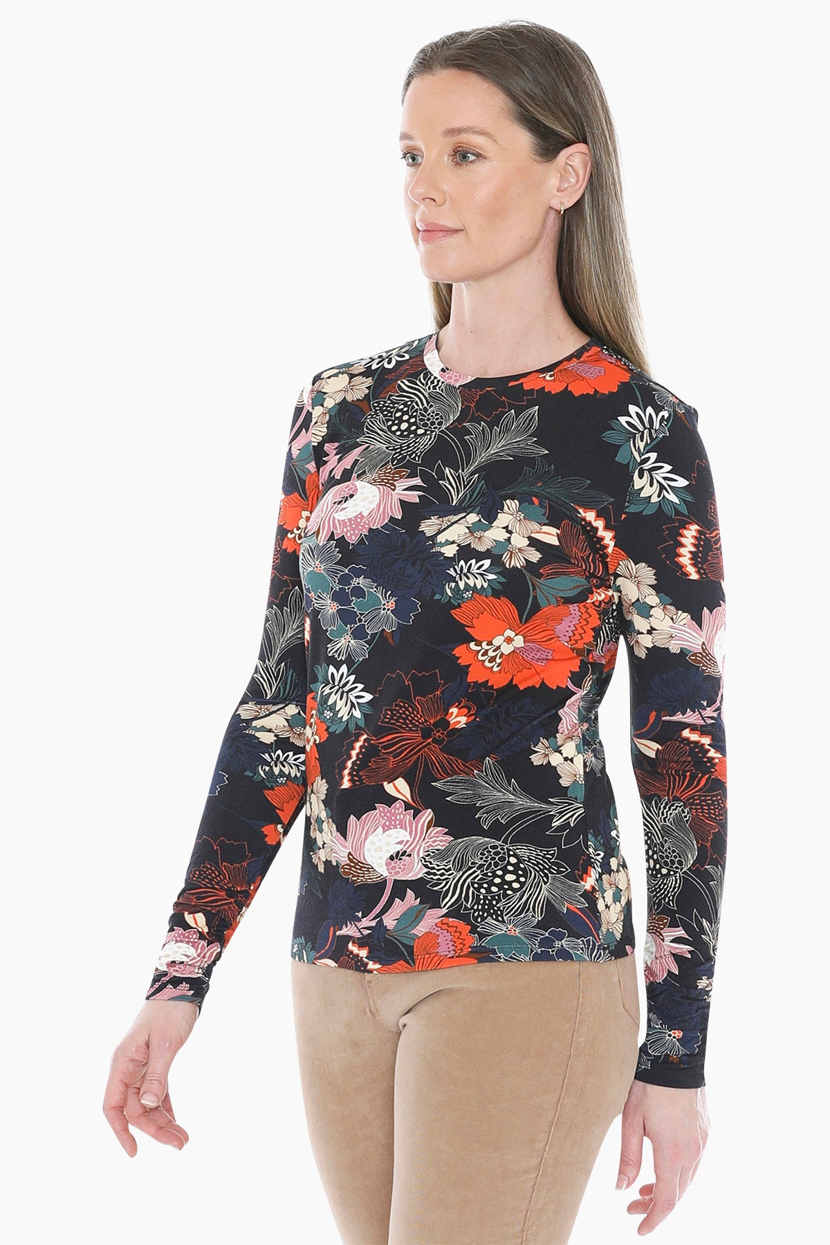 Deco Floral Tee in Multi