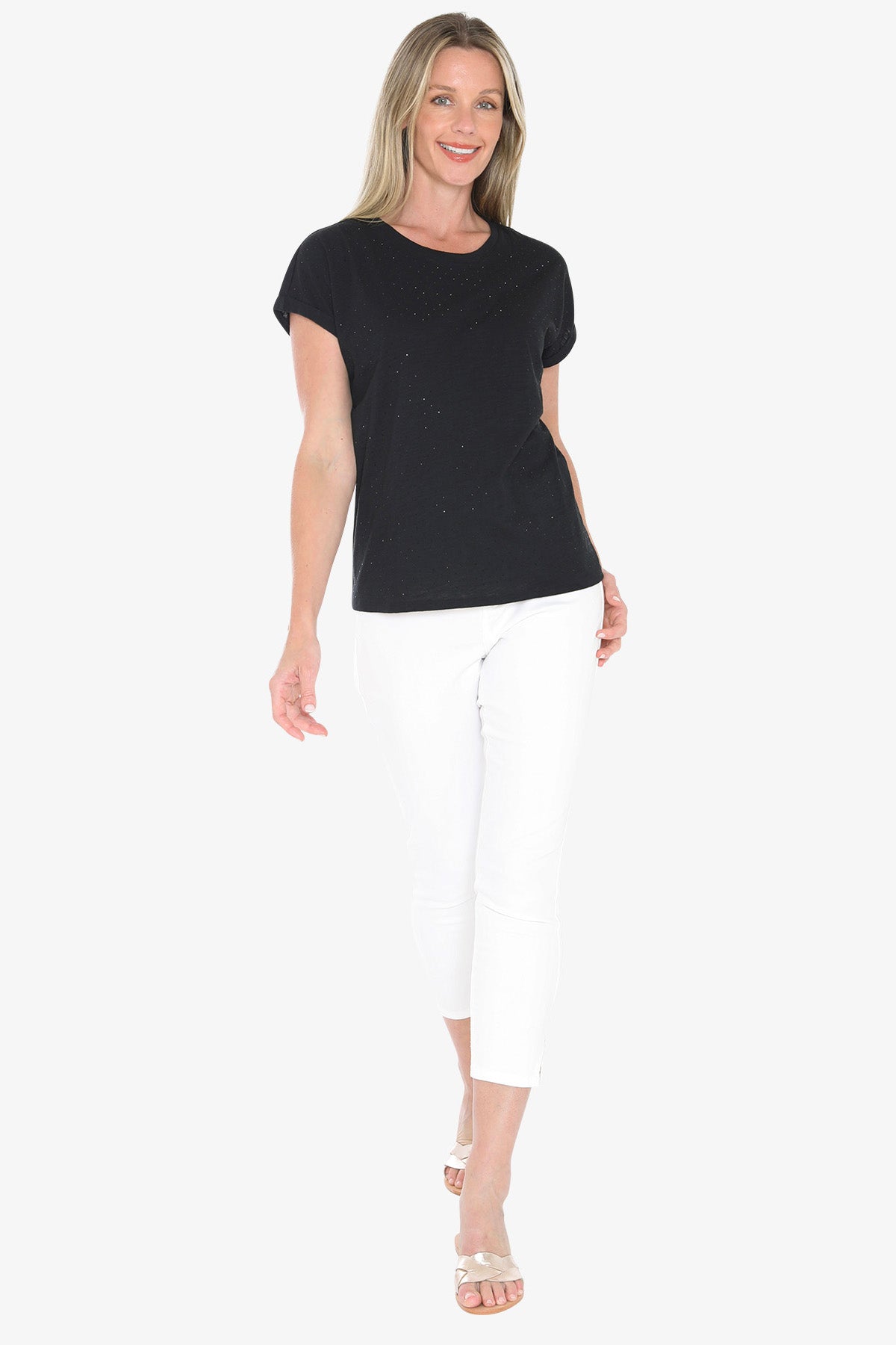 Womens Diamante Tee Black 59612006a