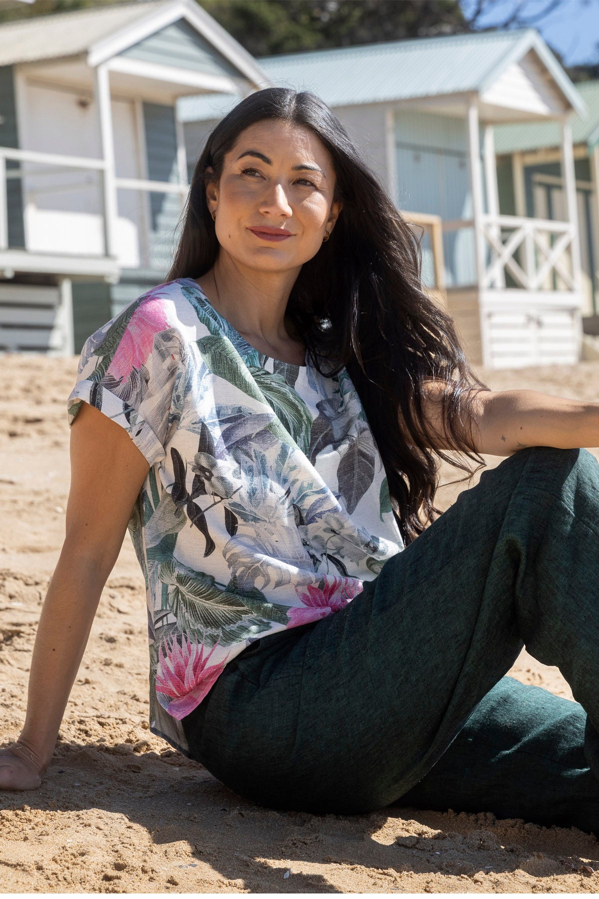 Womens Dusk Jungle Top Multicolor 596j3171a