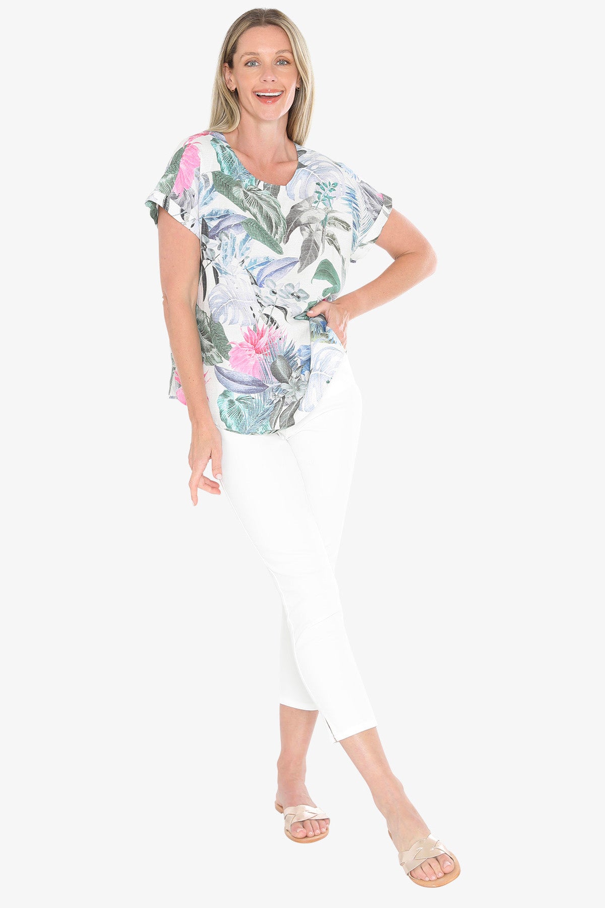 Womens Dusk Jungle Top Multicolor 596j3171a