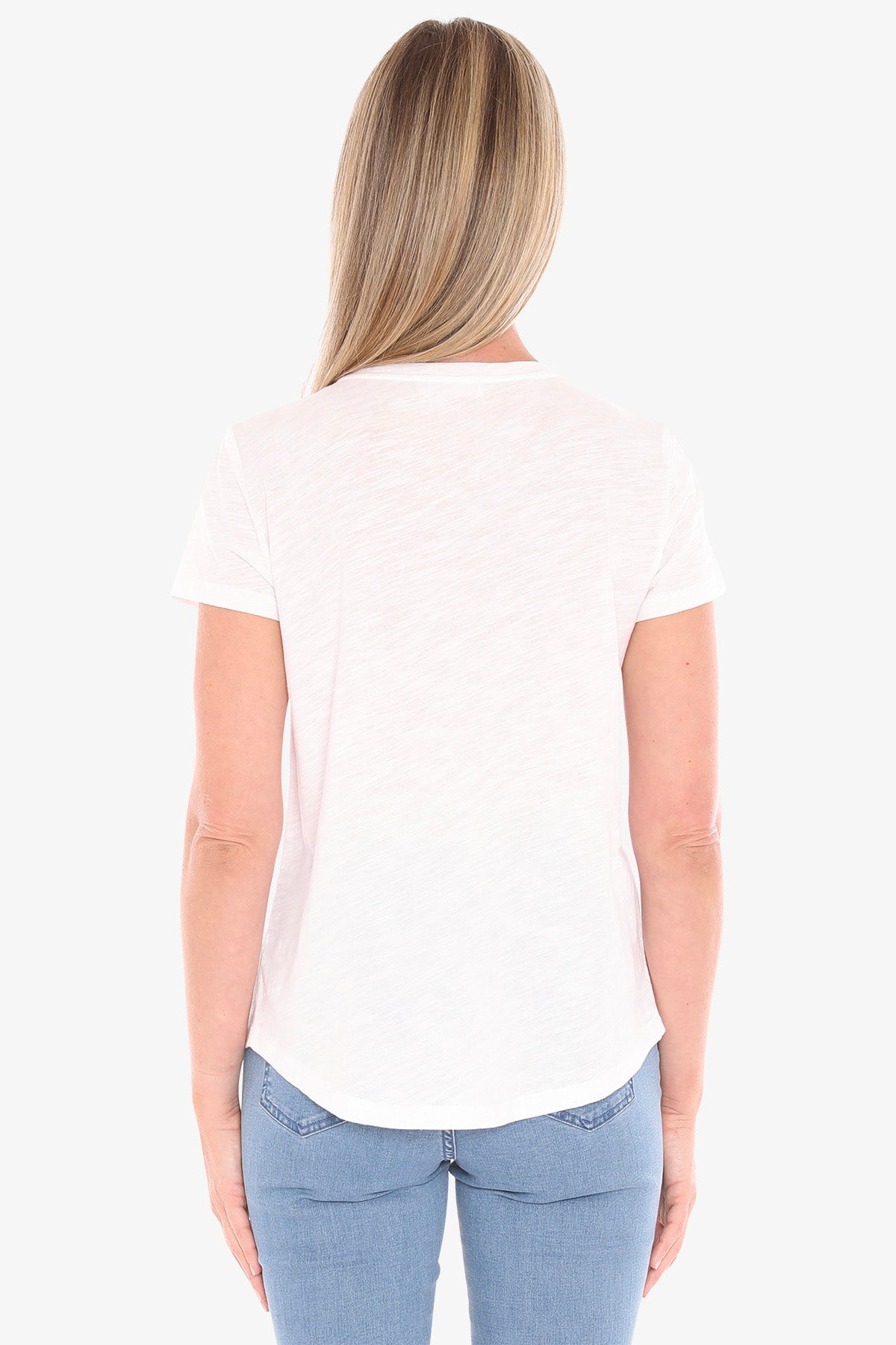 Womens Embroidered Palm Tee White 59612005a