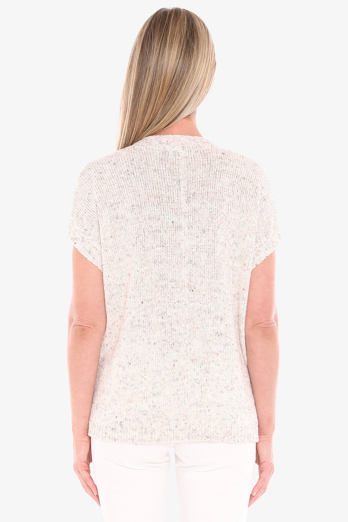 Womens Fleck Knit Vest Beige 59611006a
