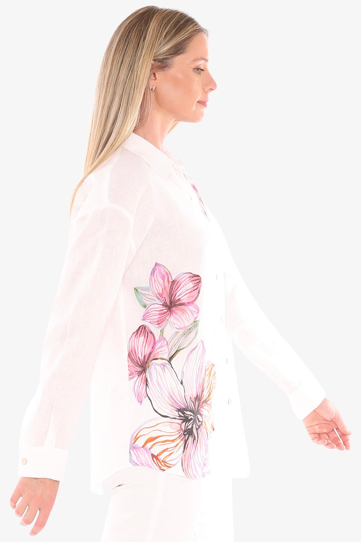 Womens Floraline Ls Shirt Multicolor 596j3136a