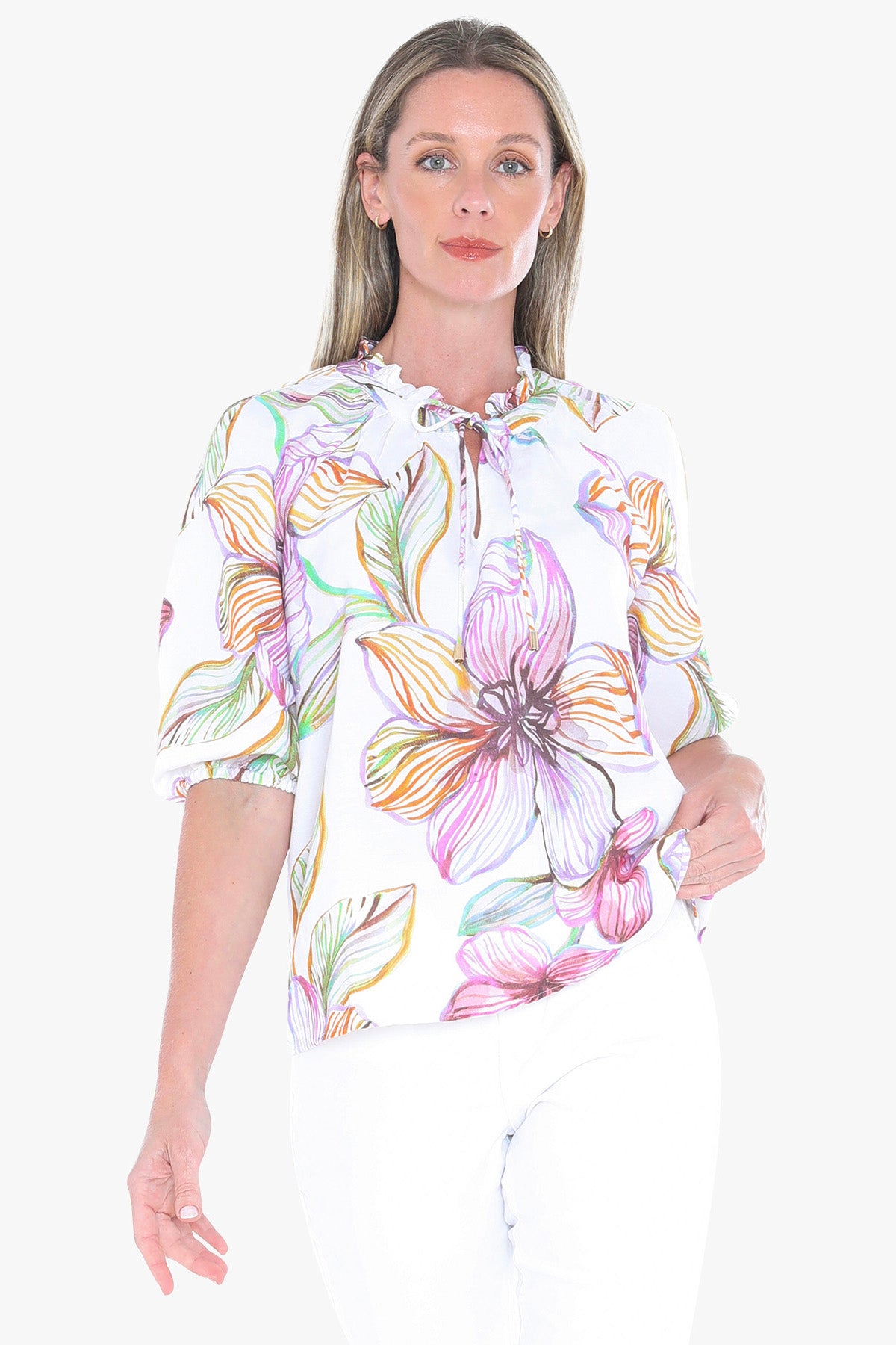 Womens Floraline Top Multicolor 596j3168a