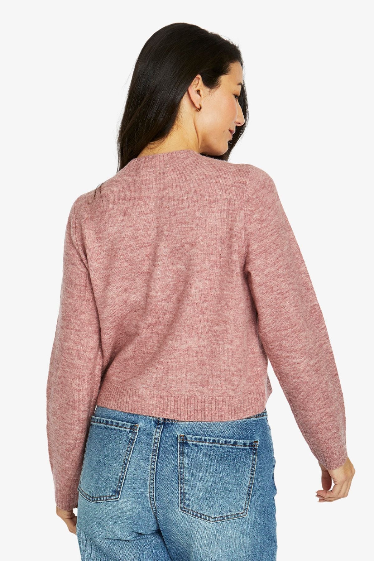 Womens Flower Stem Cardigan Pink 60611001a