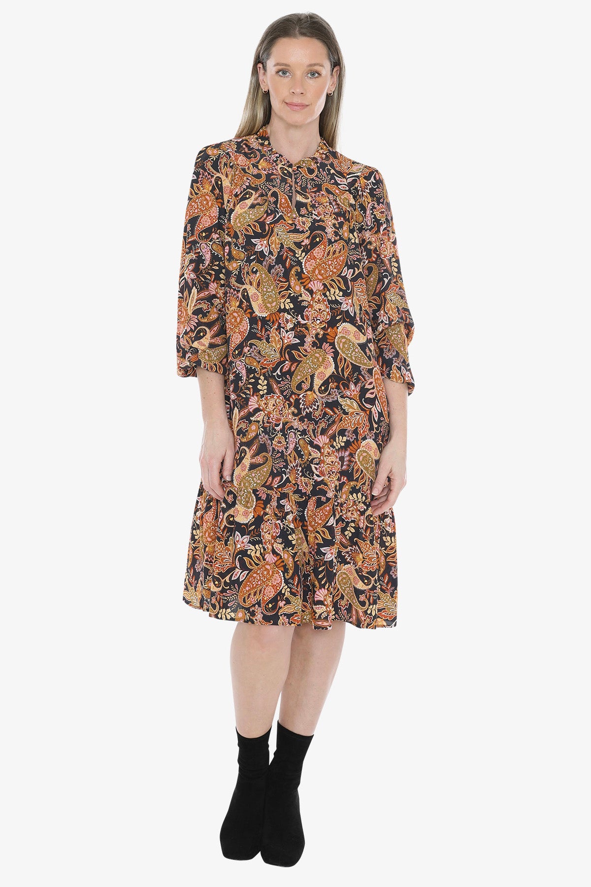 Folklore Paisley Dress in Multi