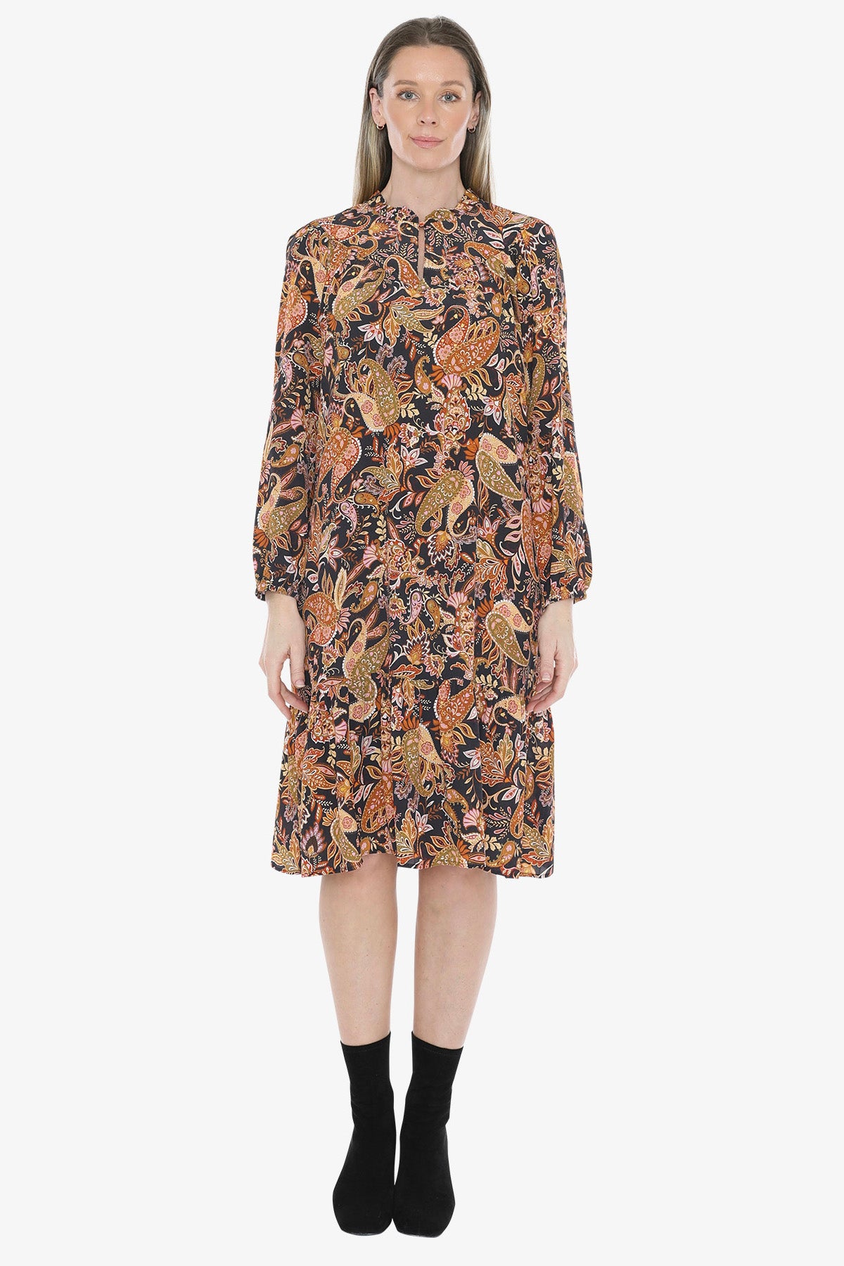Folklore Paisley Dress in Multi