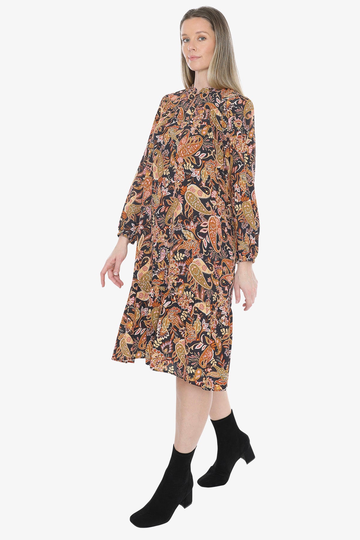 Folklore Paisley Dress in Multi