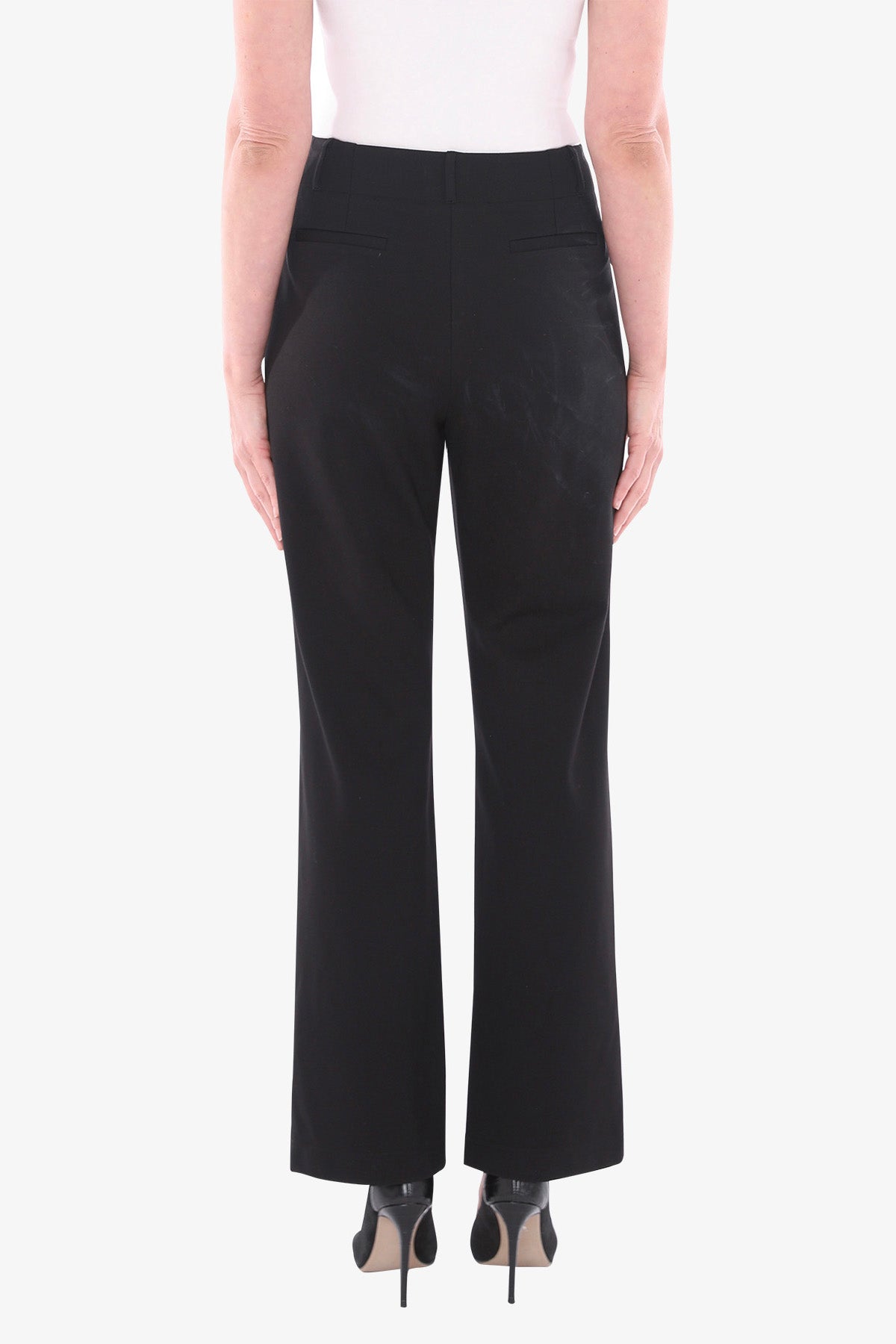 Front Pocket Ponte Pant in Black