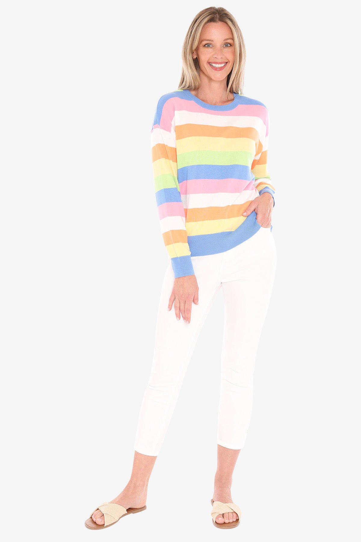 Womens Gelati Stripe Pullover Multicolor 59611010a