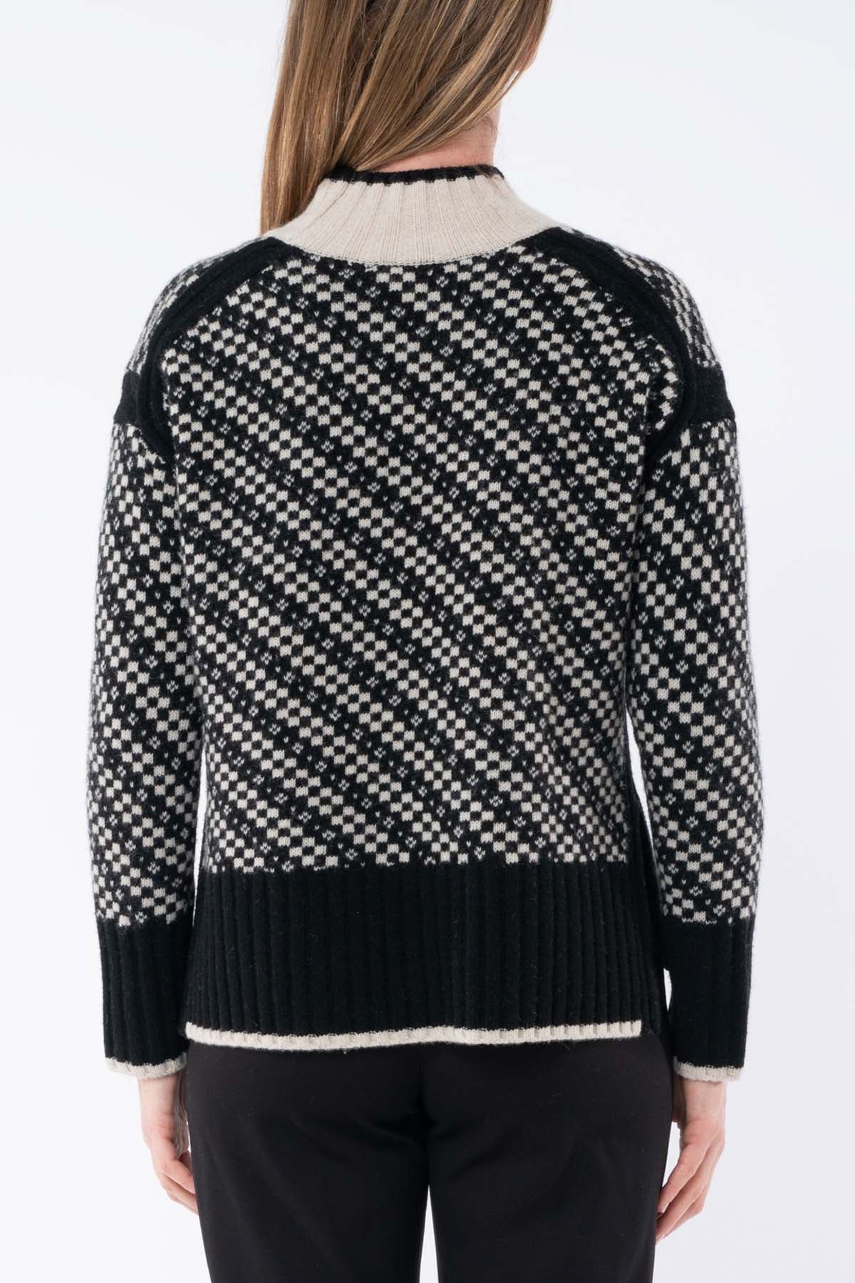 Geo Intarsia Pullover